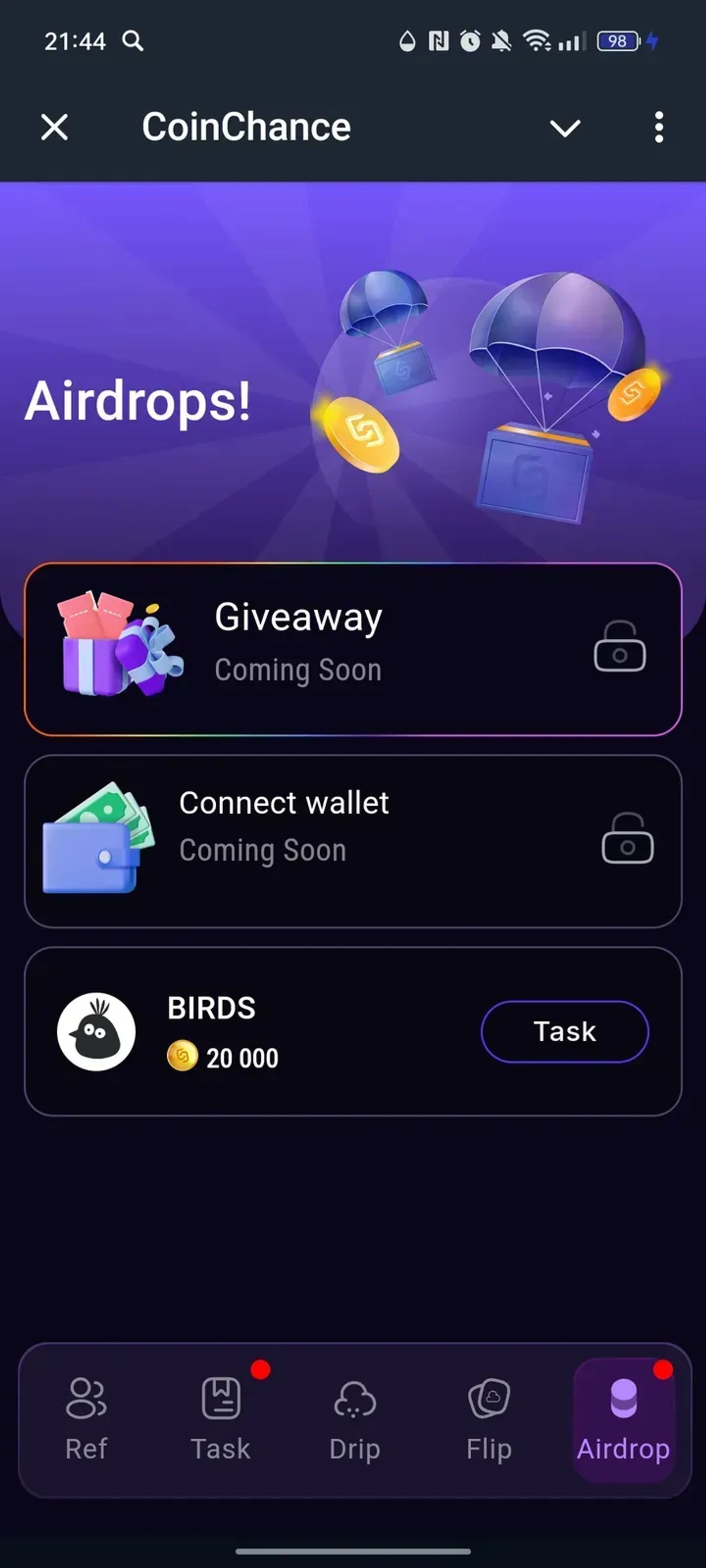 CoinChance в Телеграм — скриншот 5