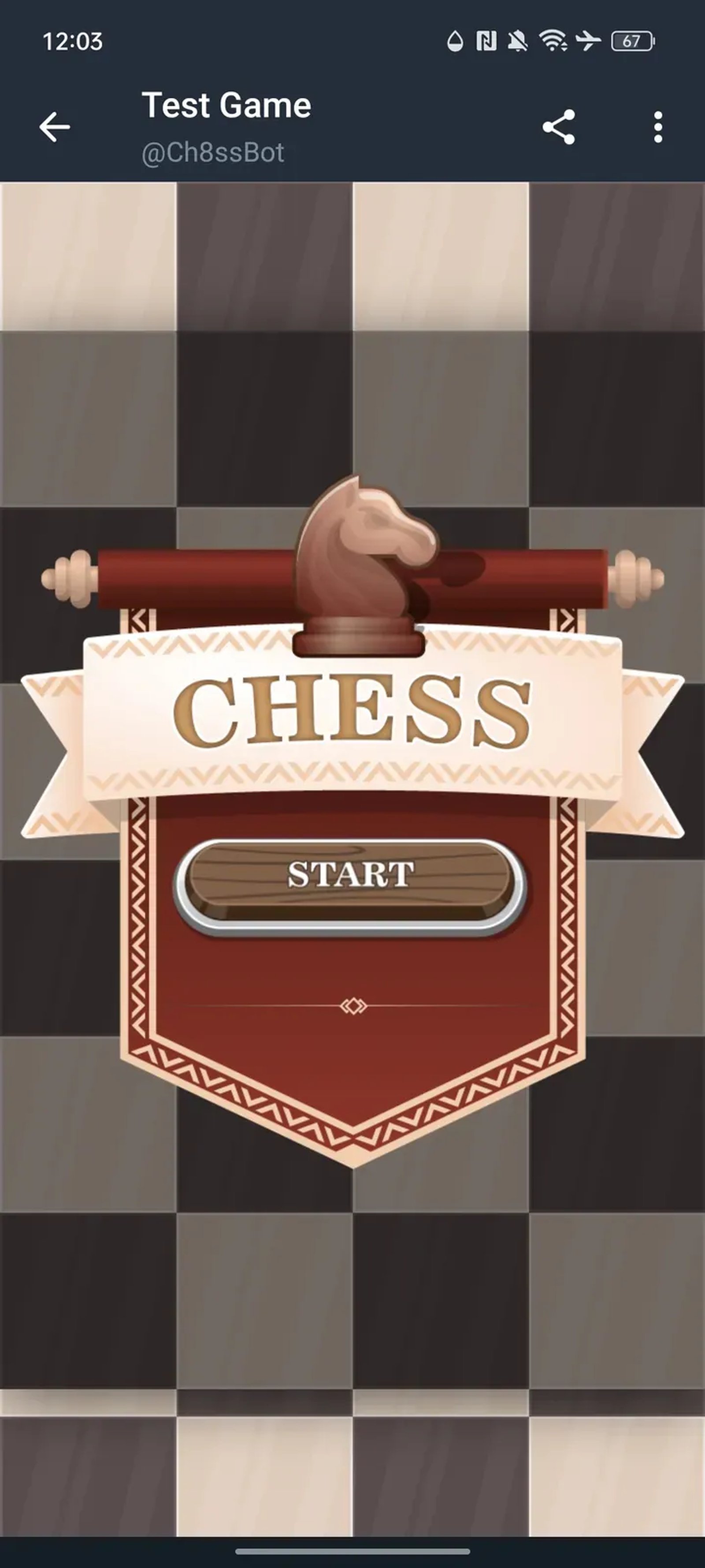 Ch8ss Game в Телеграм — скриншот 1