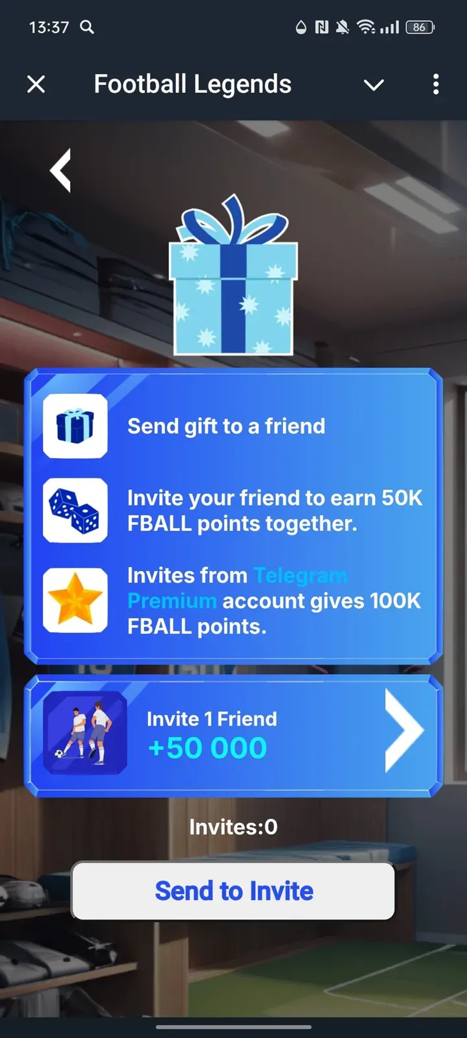 Football Legends в Телеграм — скриншот 3