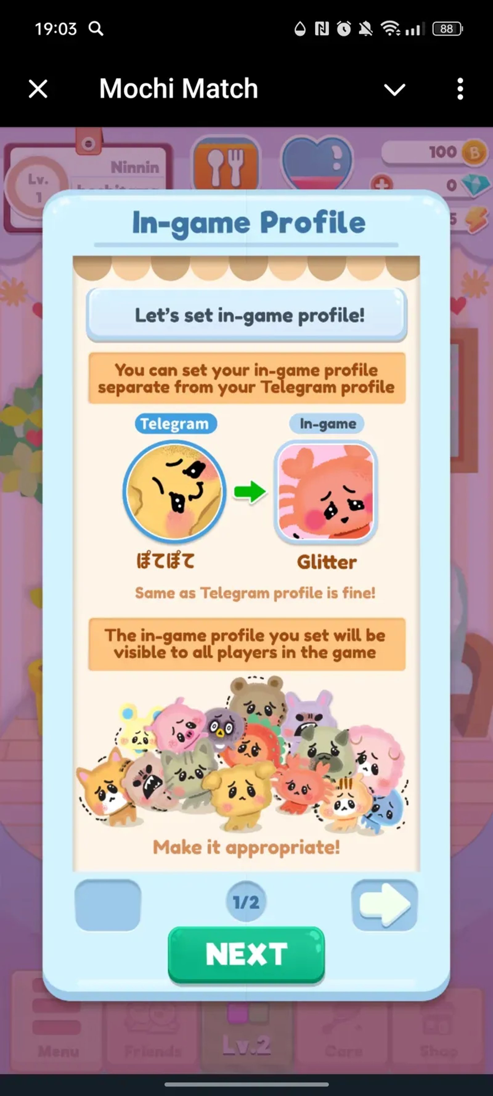 Mochi Match Telegram Screenshot 4