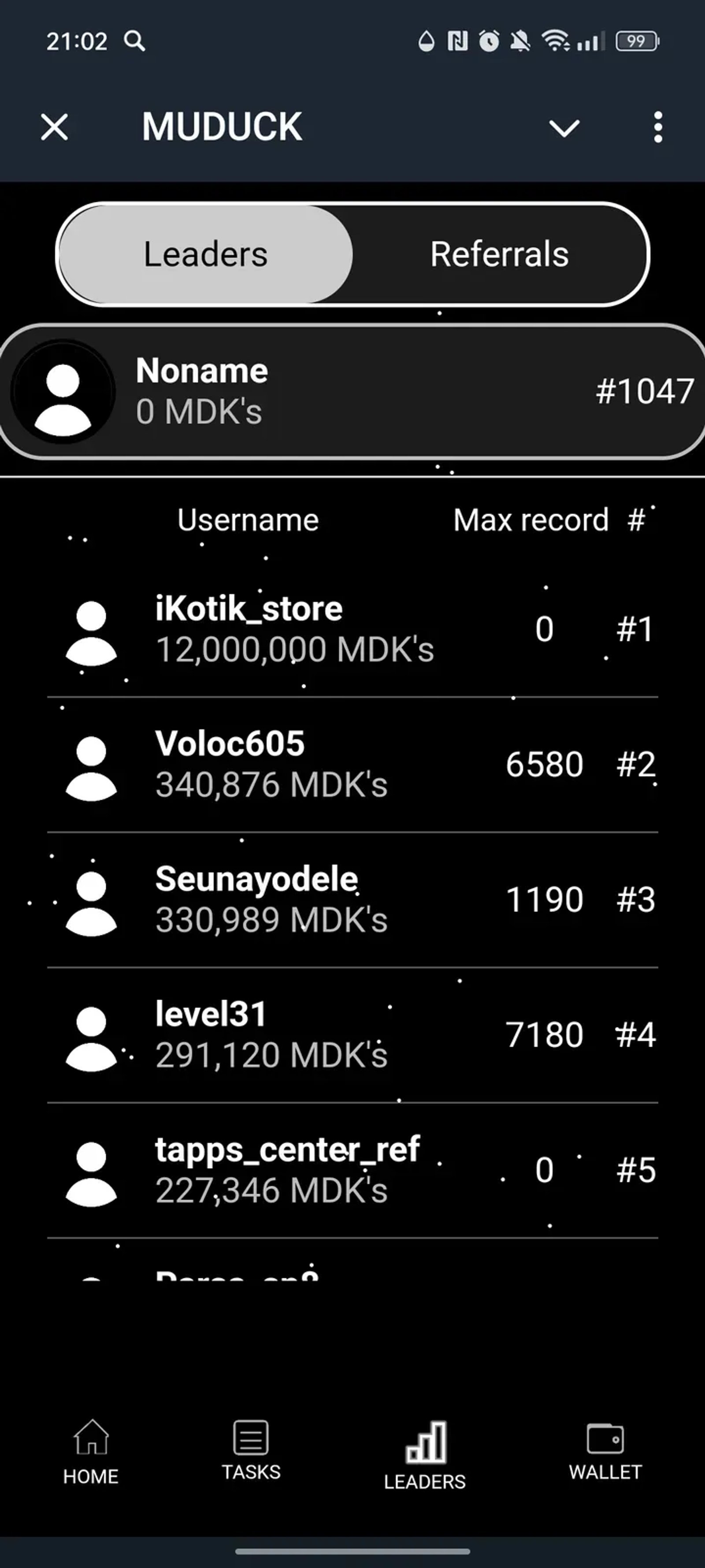 MUDUCK в Телеграм — скриншот 3