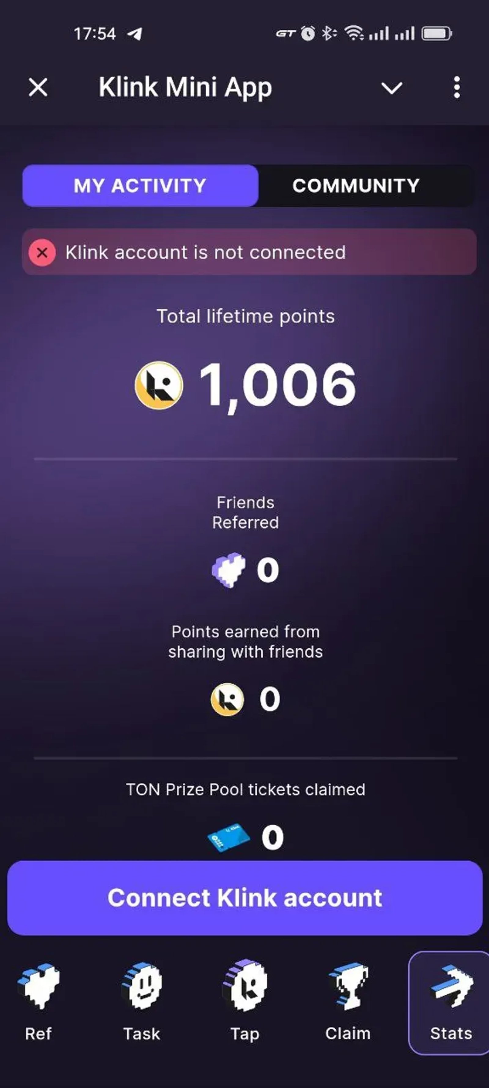 Klink: Earn & Make Money в Телеграм — скриншот 1