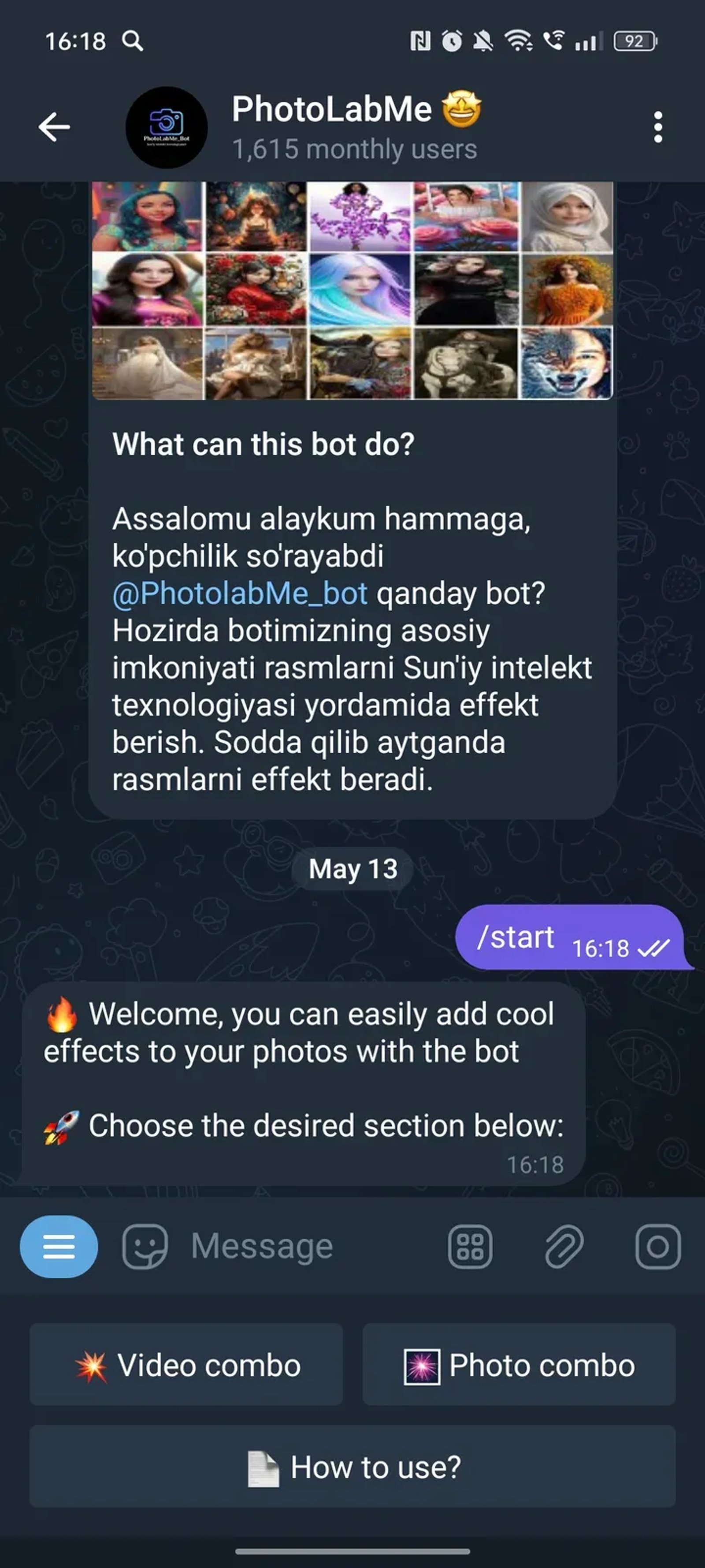 PhotoLabMe 🤩 в Телеграм — скриншот 2