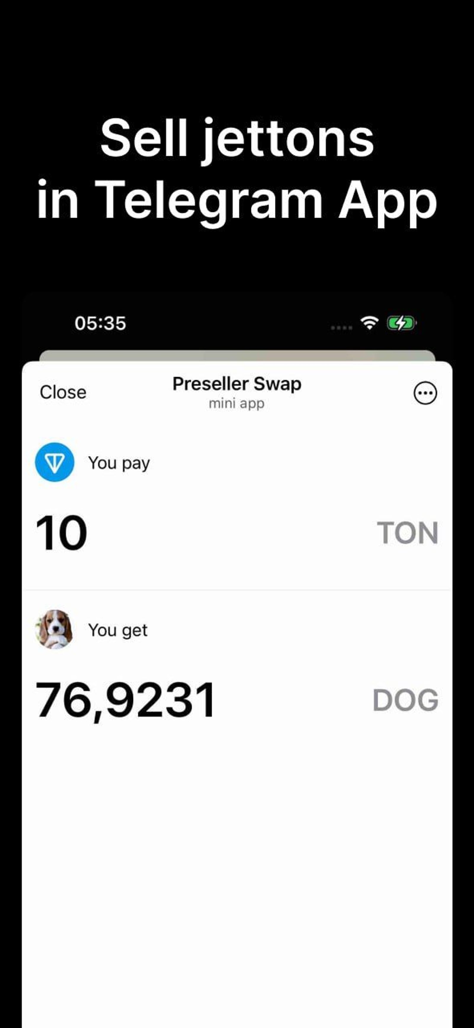 Preseller Telegram Screenshot 3