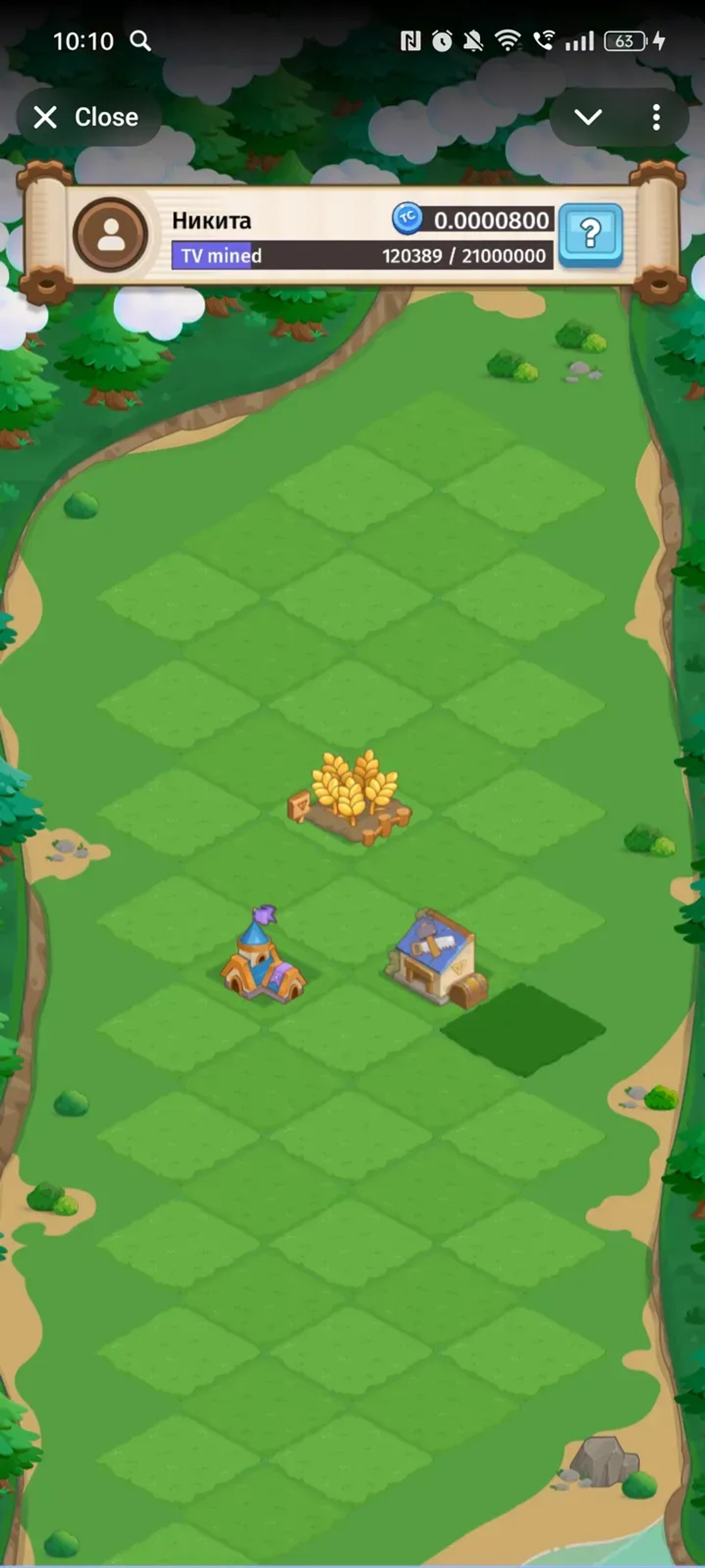 Token Valley Game в Телеграм — скриншот 1