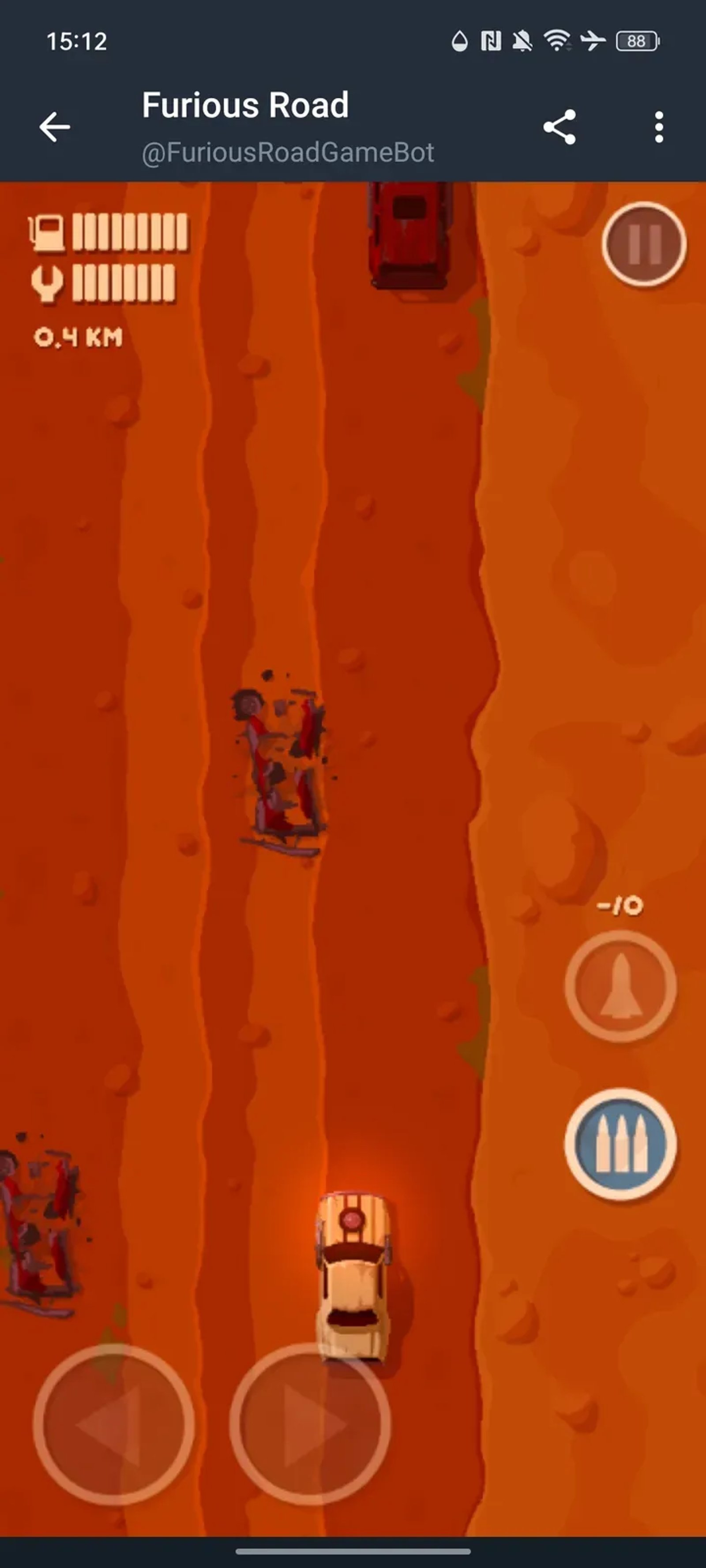 Furious Road Game в Телеграм — скриншот 4