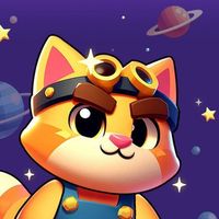 Cat Planets Logo Telegram