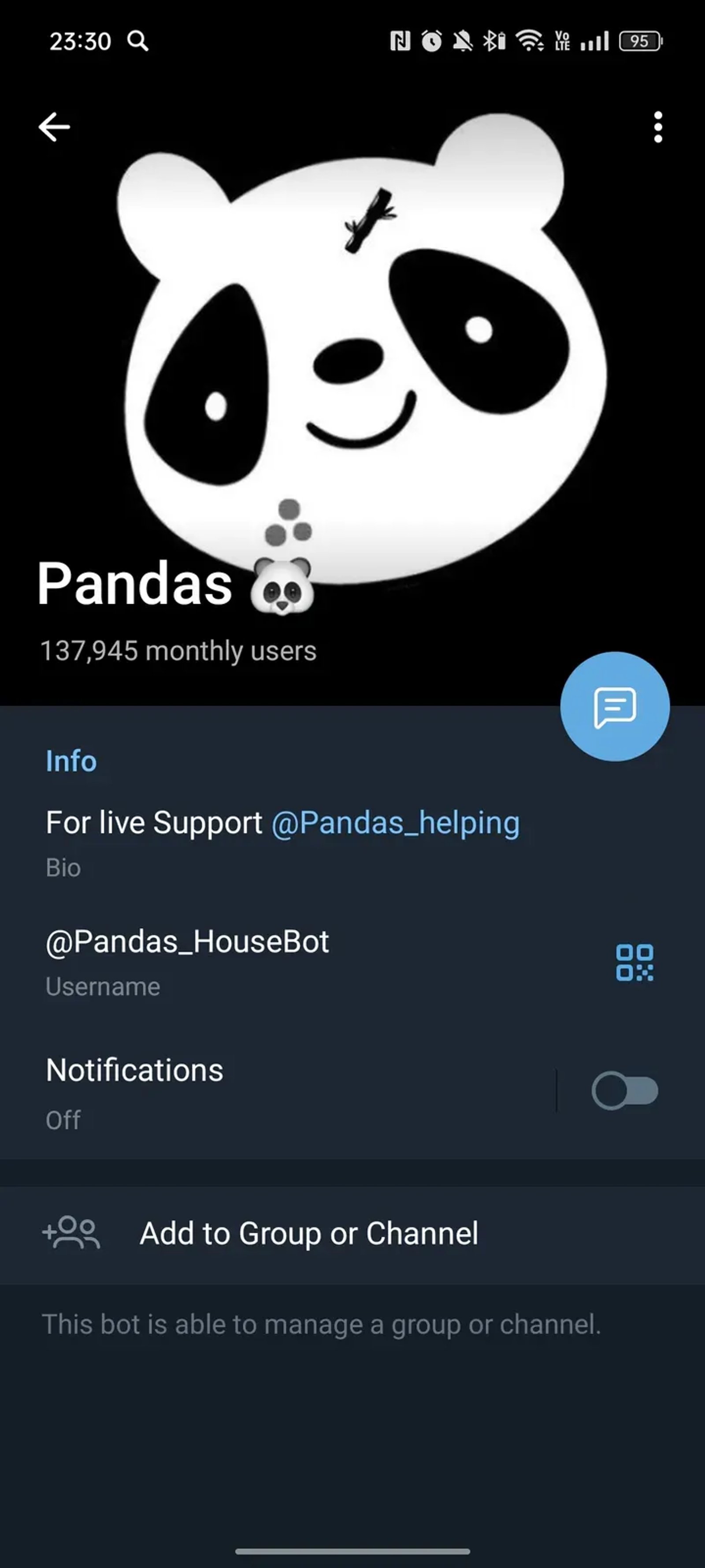 Pandas 🐼 в Телеграм — скриншот 4