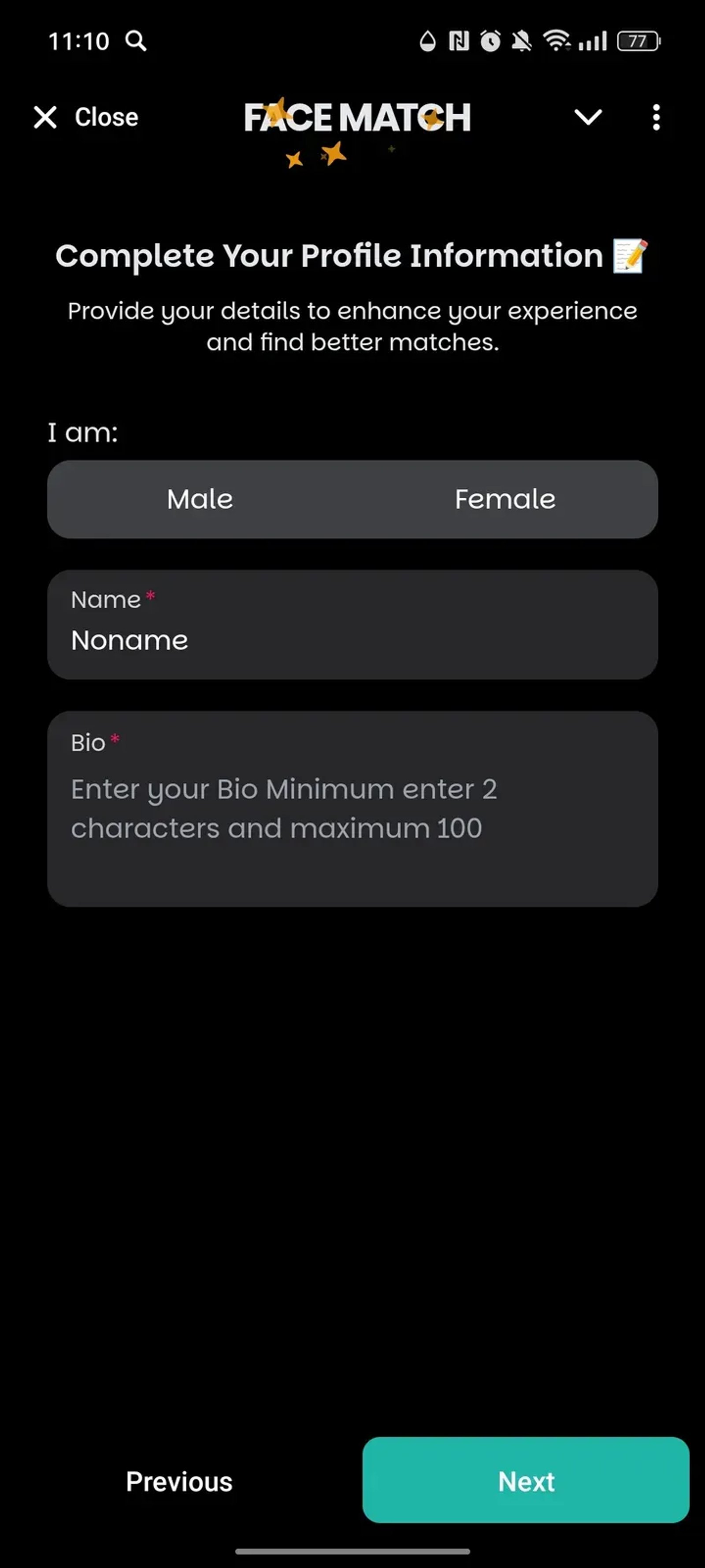 Face Match - Dating app в Телеграм — скриншот 2