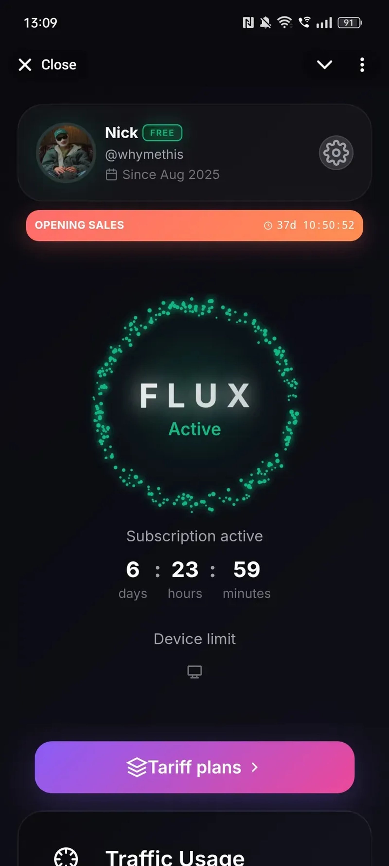 Flux в Телеграм — скриншот 1