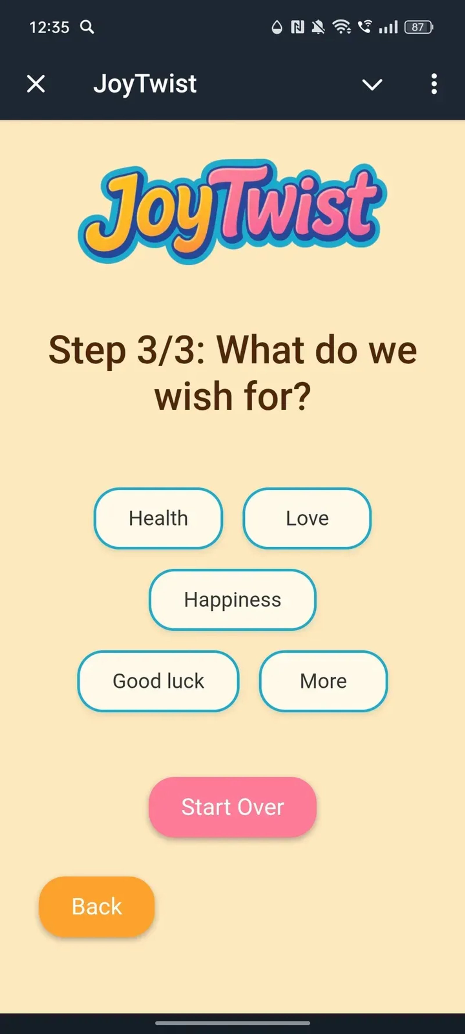 JoyTwist AI Greeting Cards в Телеграм — скриншот 3