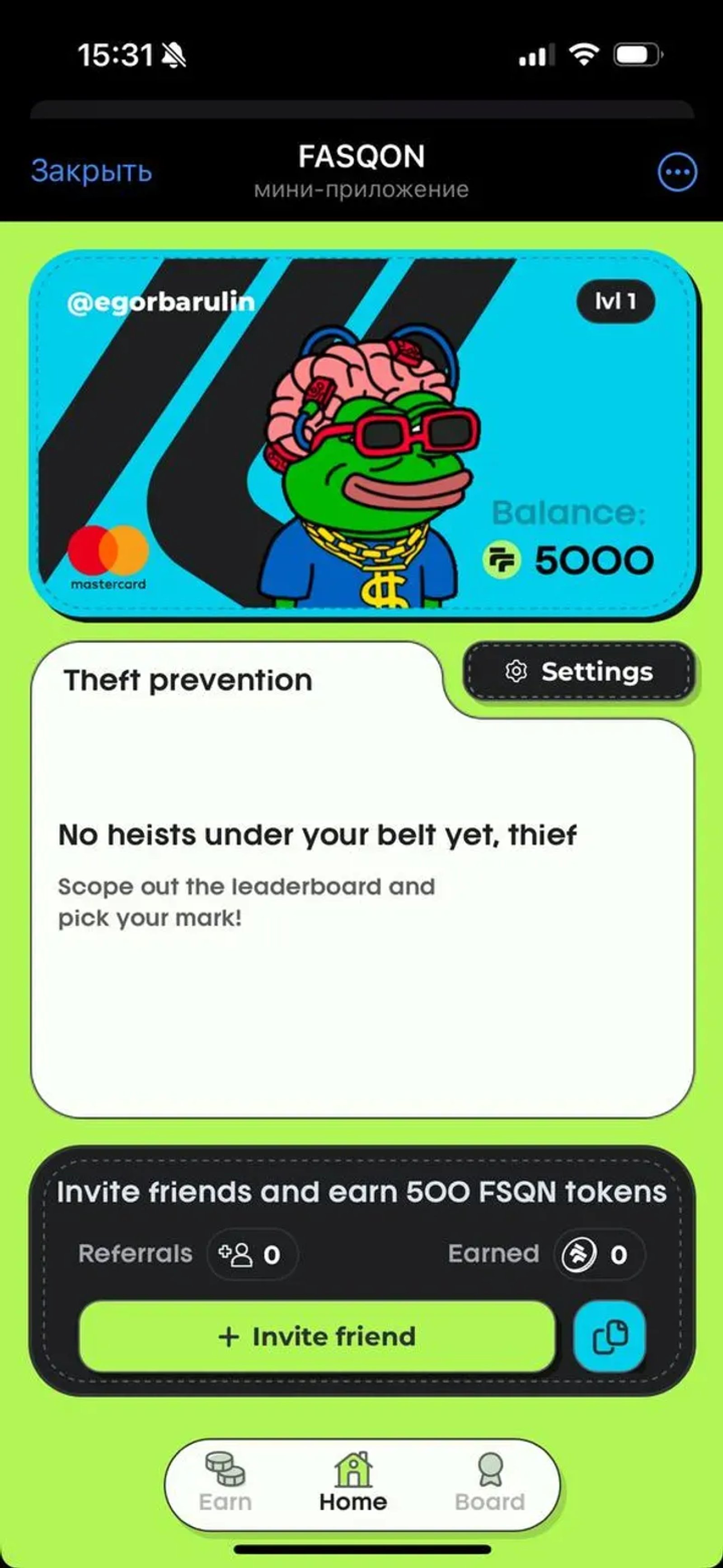 FASQON Telegram Screenshot 1