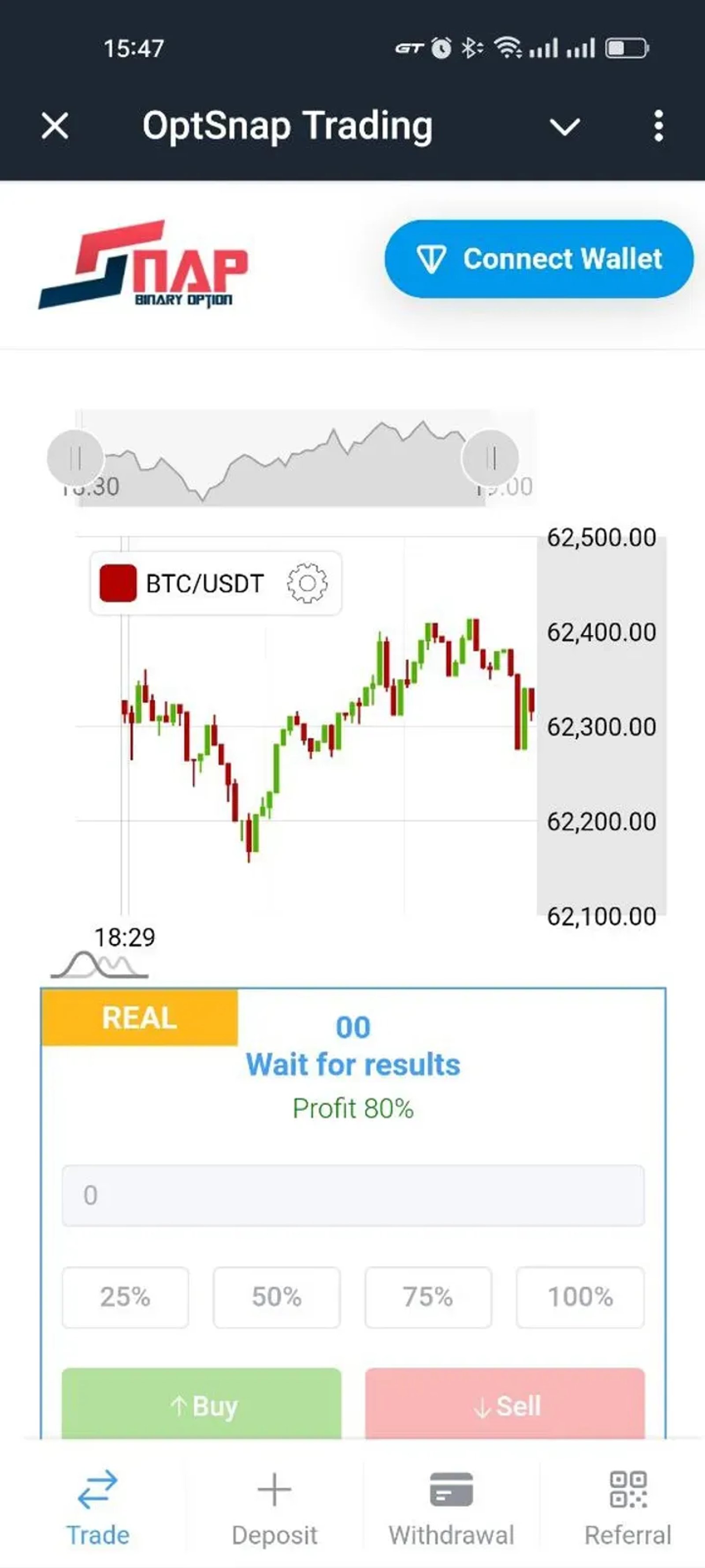 OptSnap Trading в Телеграм — скриншот 5