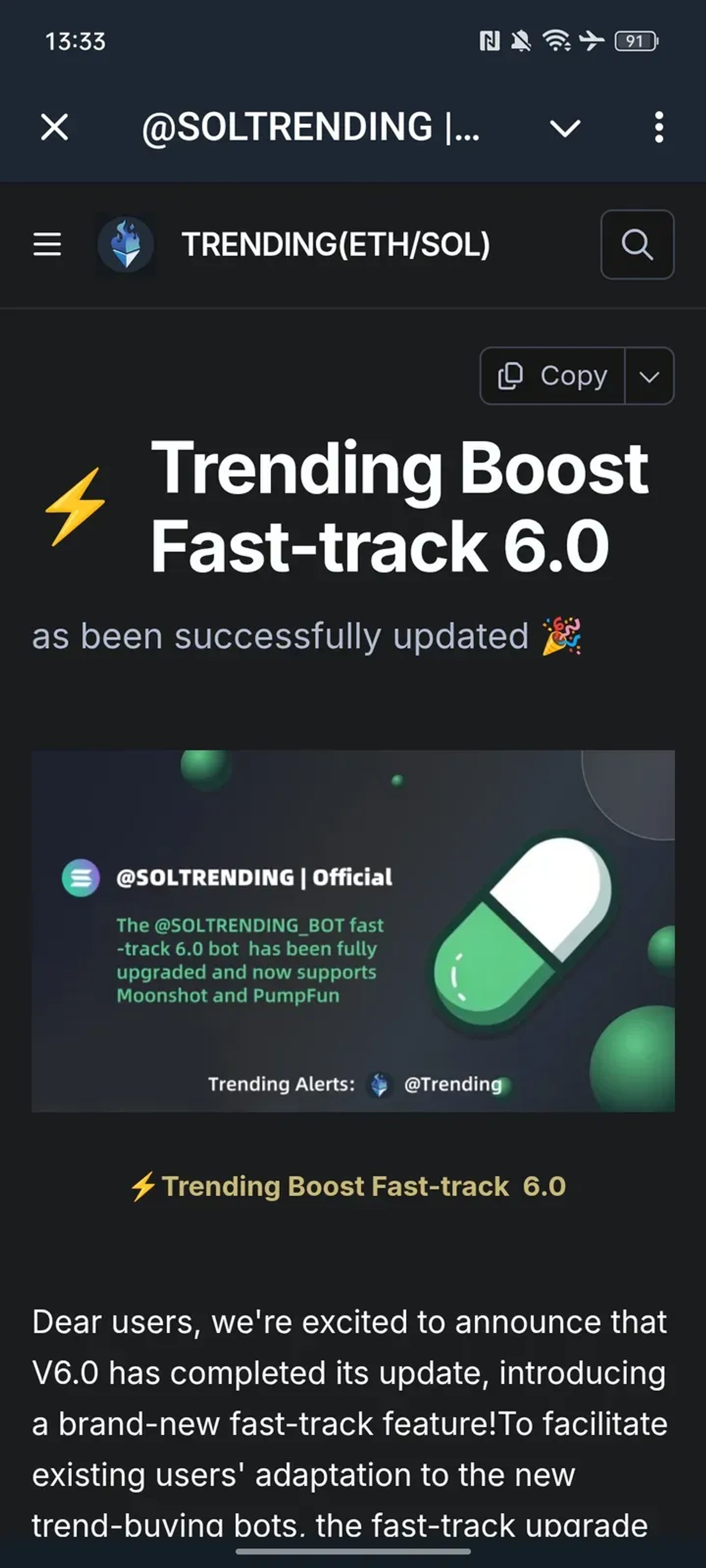 @SOLTRENDING | Official в Telegram — скриншот 1