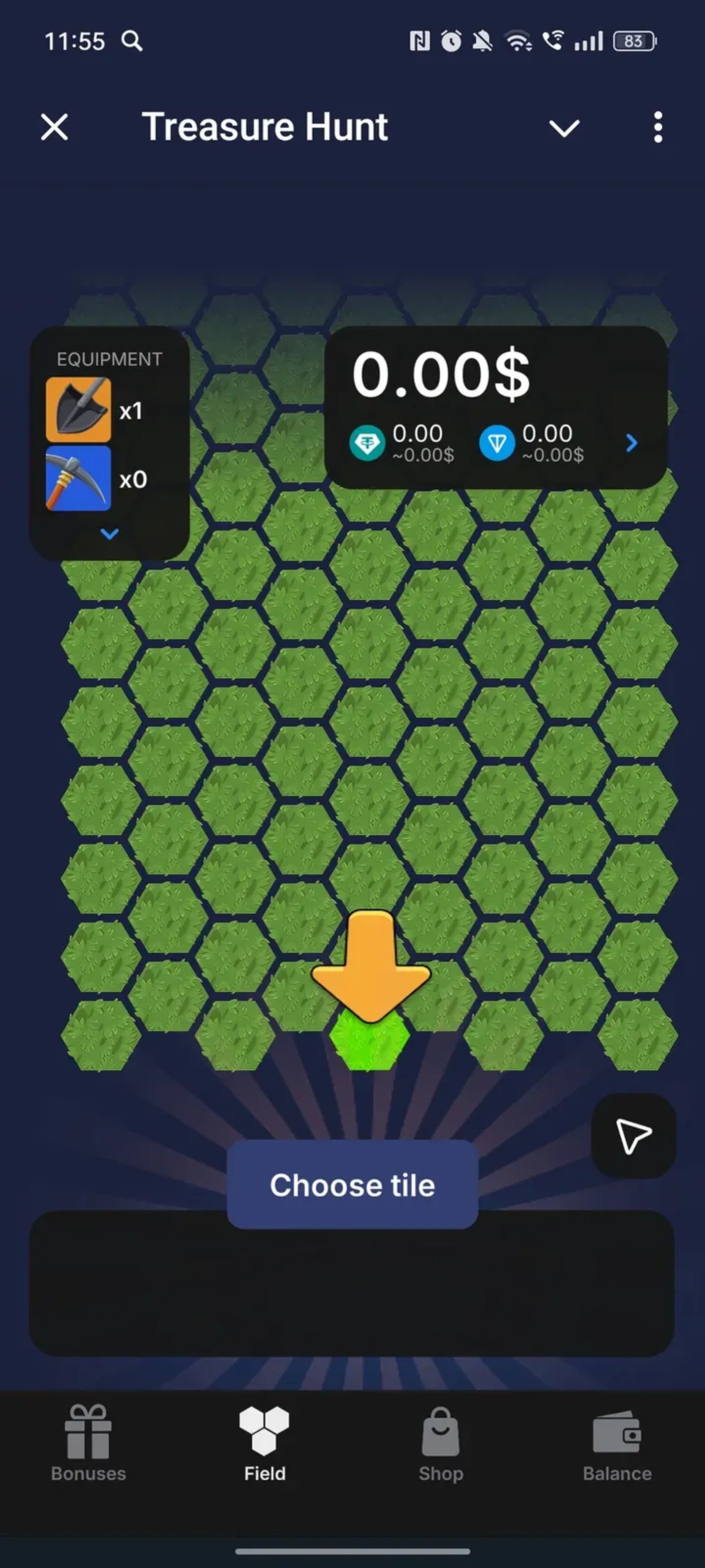 Treasure Hunt в Телеграм — скриншот 2