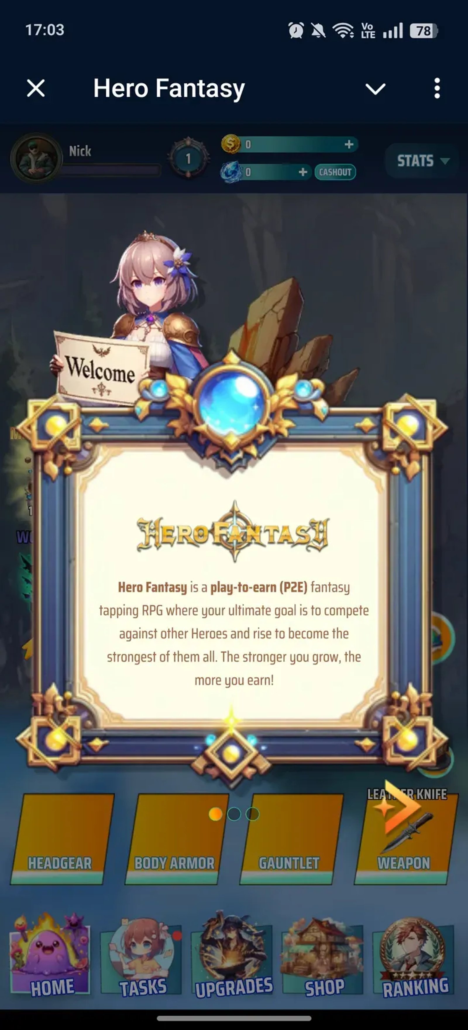Hero Fantasy Telegram Screenshot 1