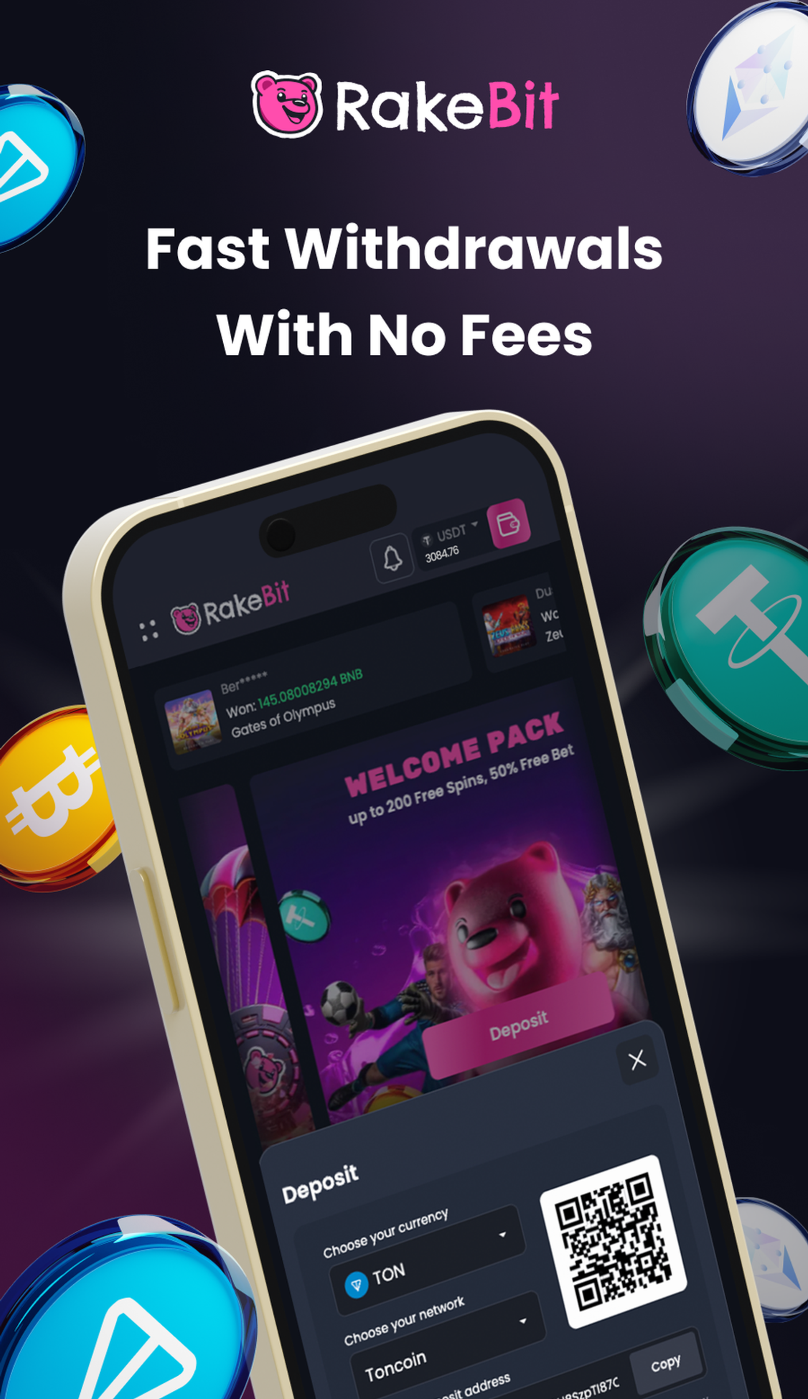 Rakebit Casino в Телеграм — скриншот 4