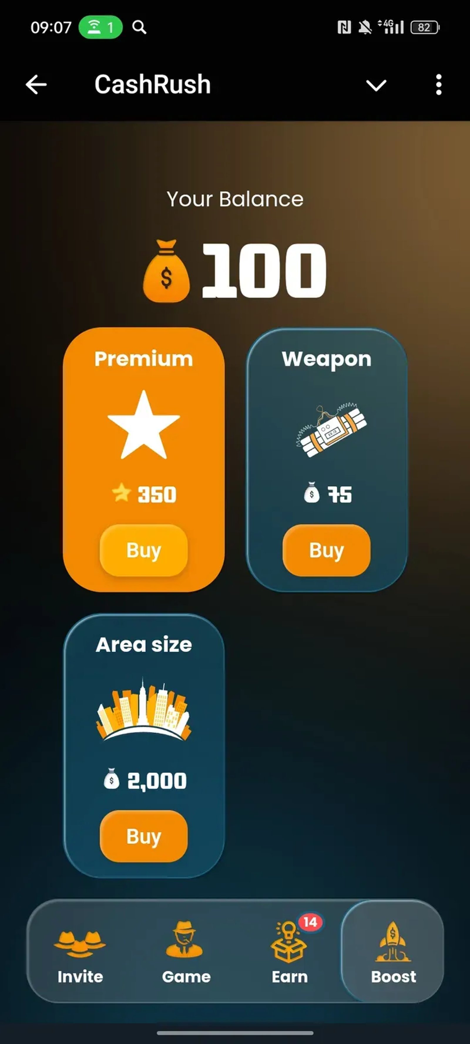 CashRush в Телеграм — скриншот 3