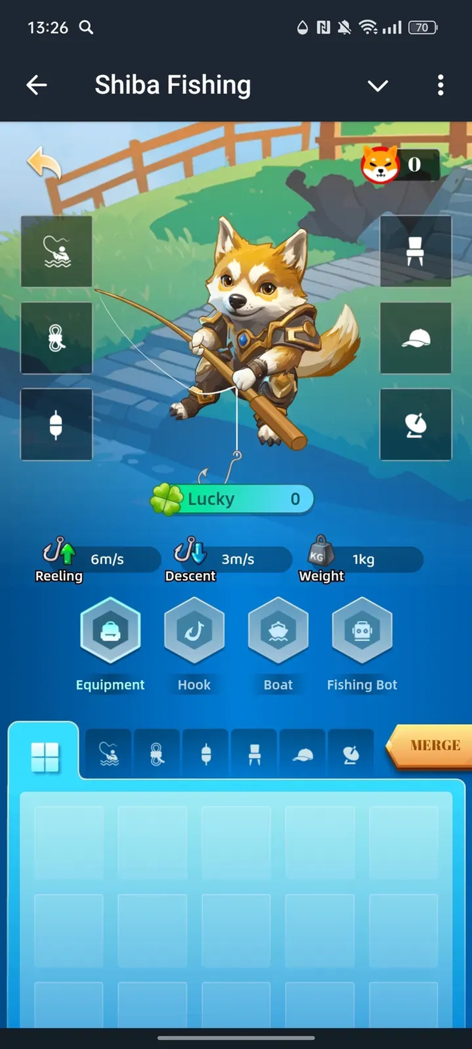 Shiba Fishing в Телеграм — скриншот 3