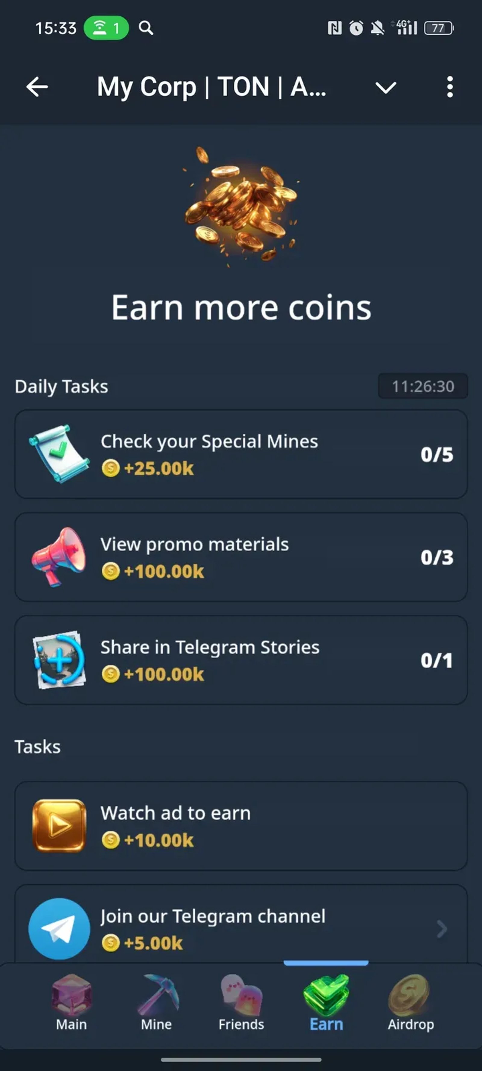 My Corp | TON | Airdrop | Play to Earn | Durov в Телеграм — скриншот 4