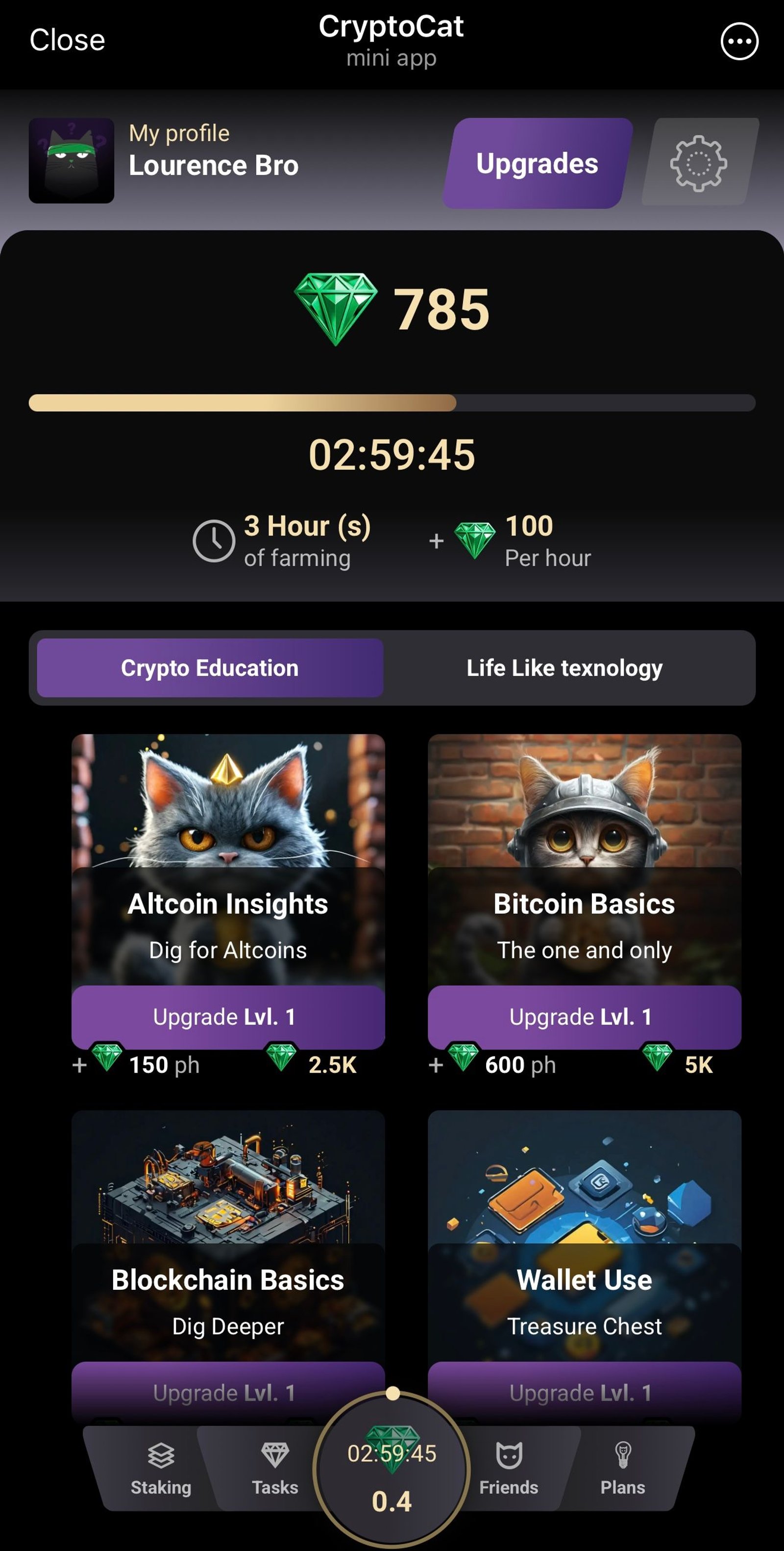 CryptoCat в Телеграм — скриншот 2