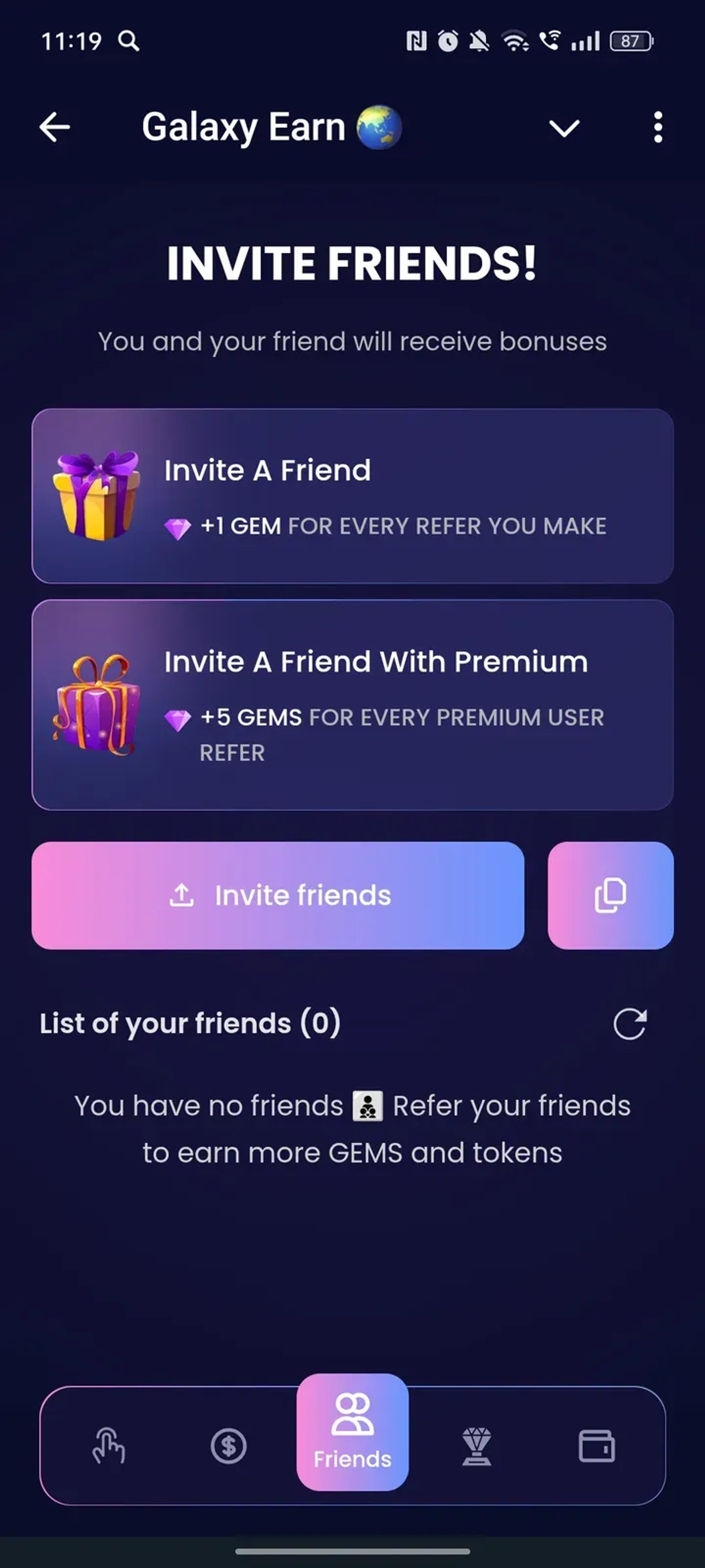 Galaxy Earn 🌏 в Телеграм — скриншот 3