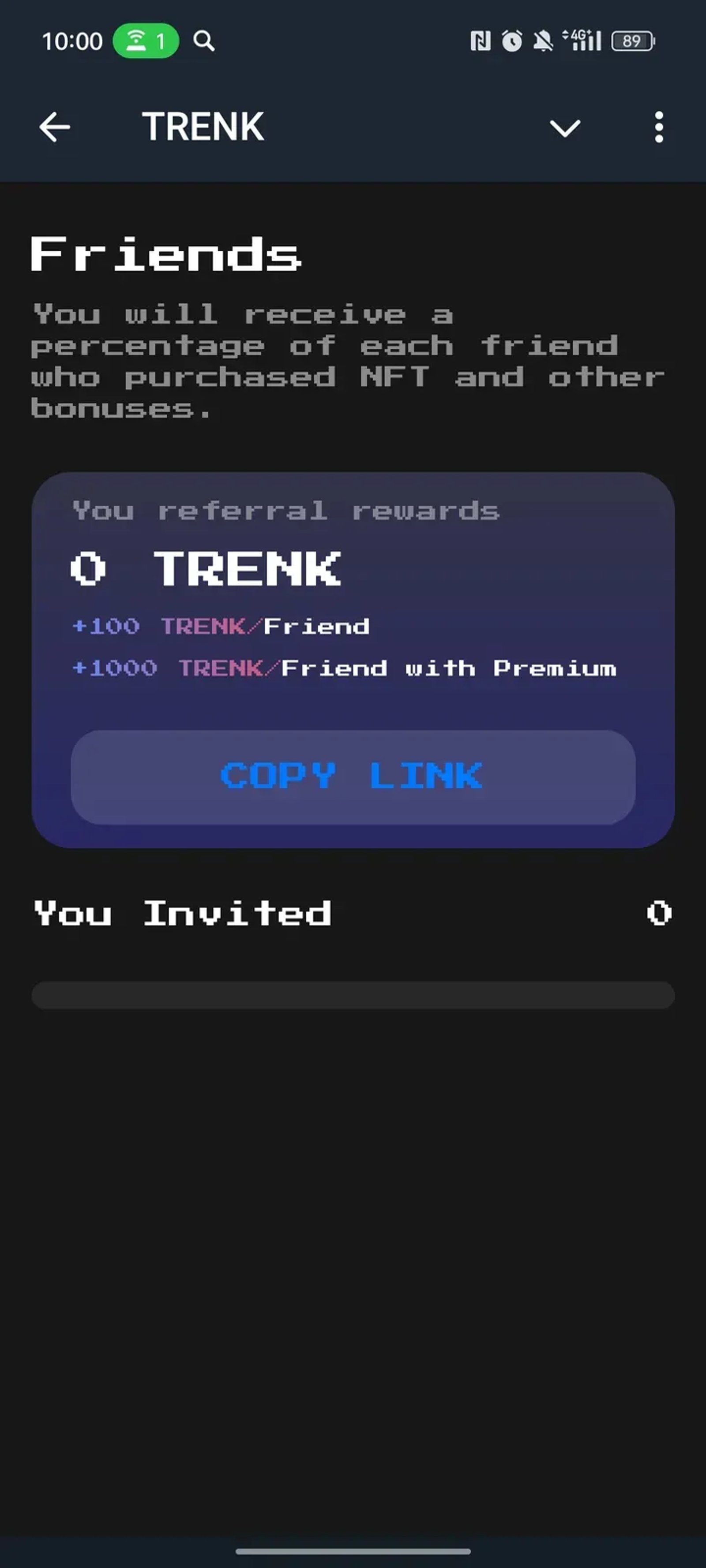 TRENK в Телеграм — скриншот 3