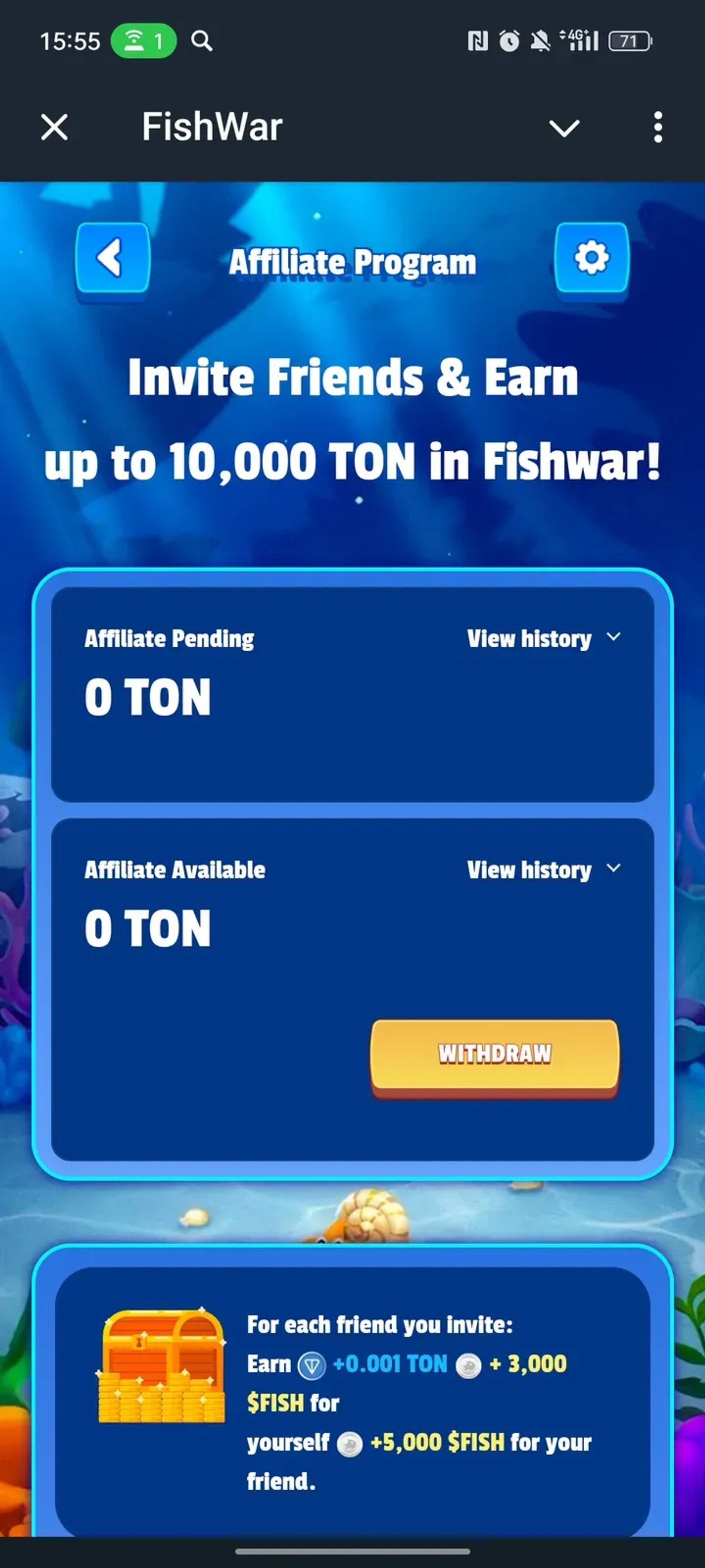 FishWar в Телеграм — скриншот 6