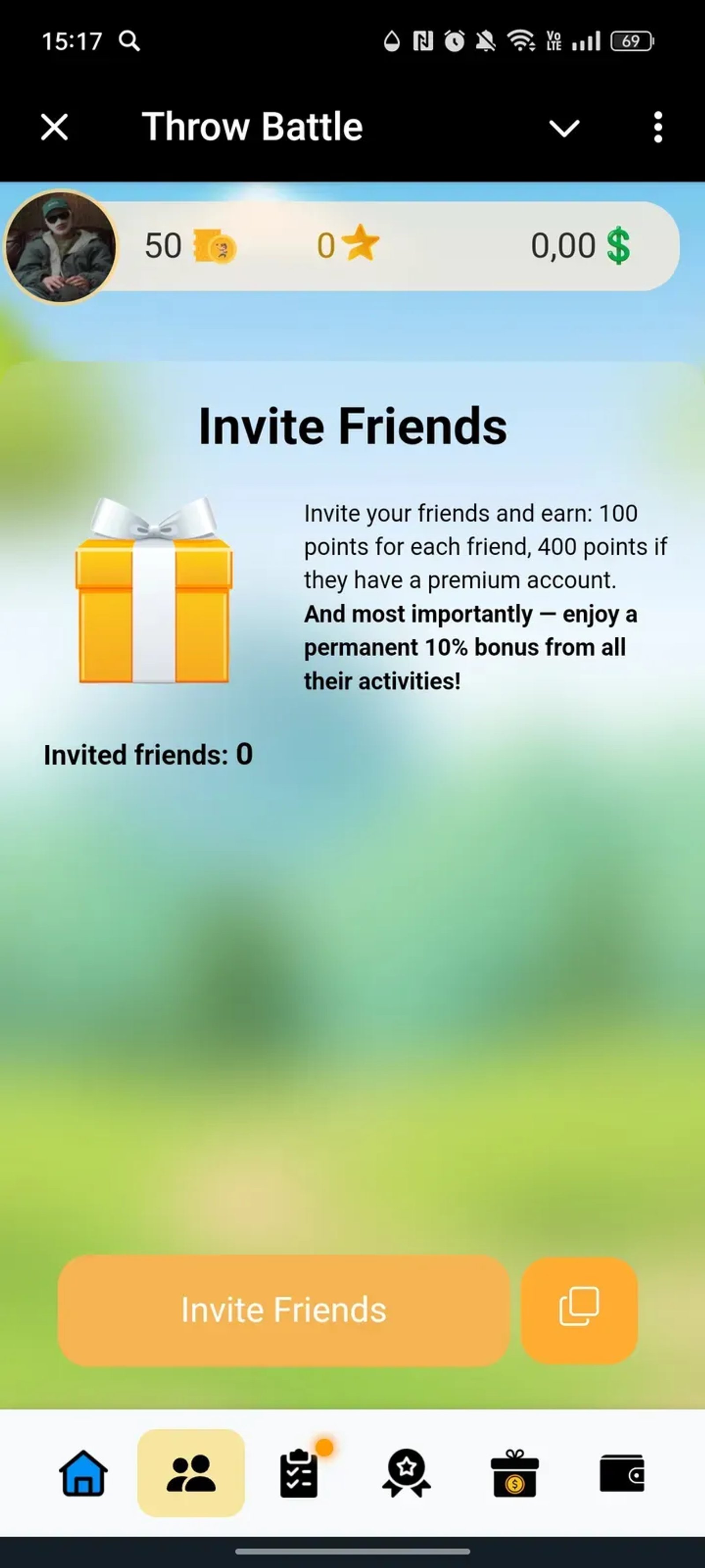 Throw Battle в Телеграм — скриншот 2