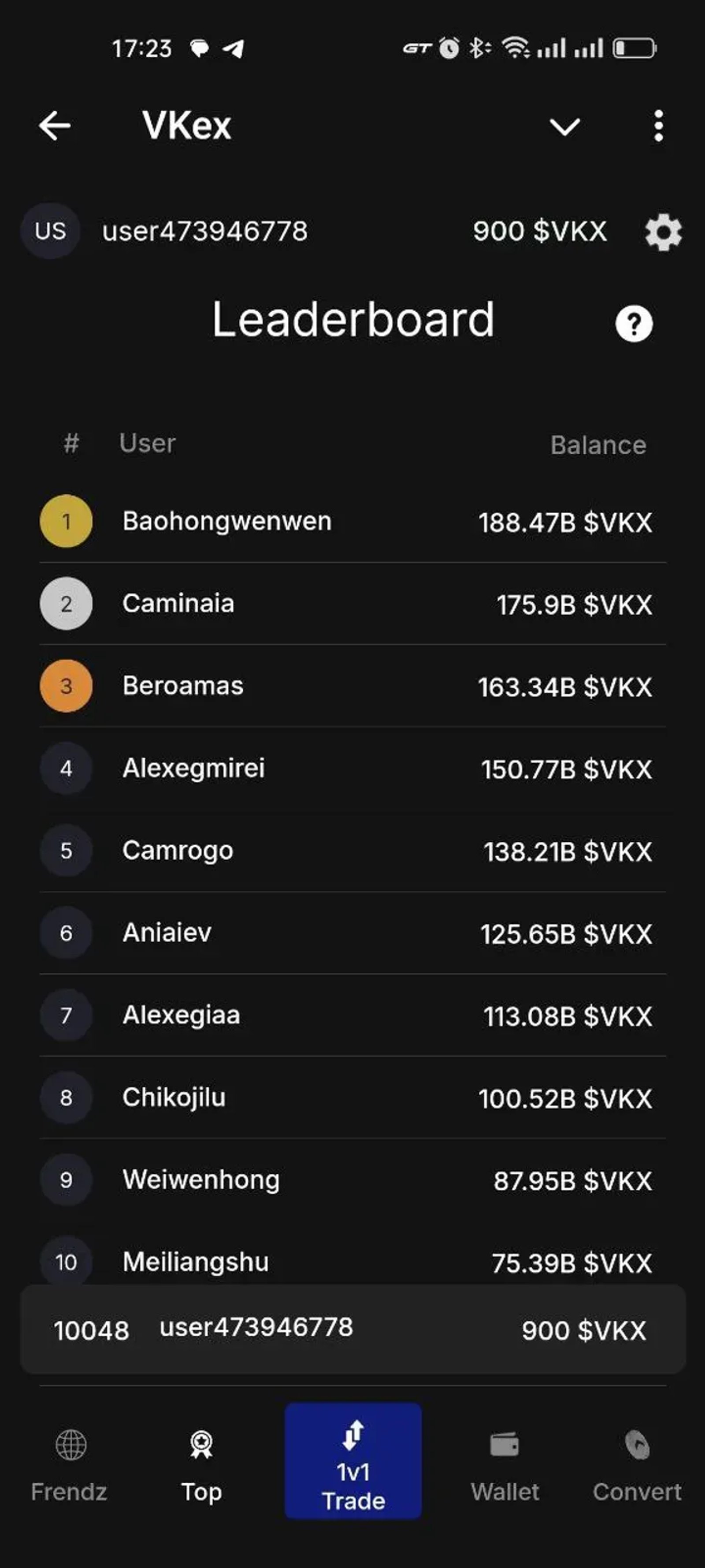 VKex в Телеграм — скриншот 2