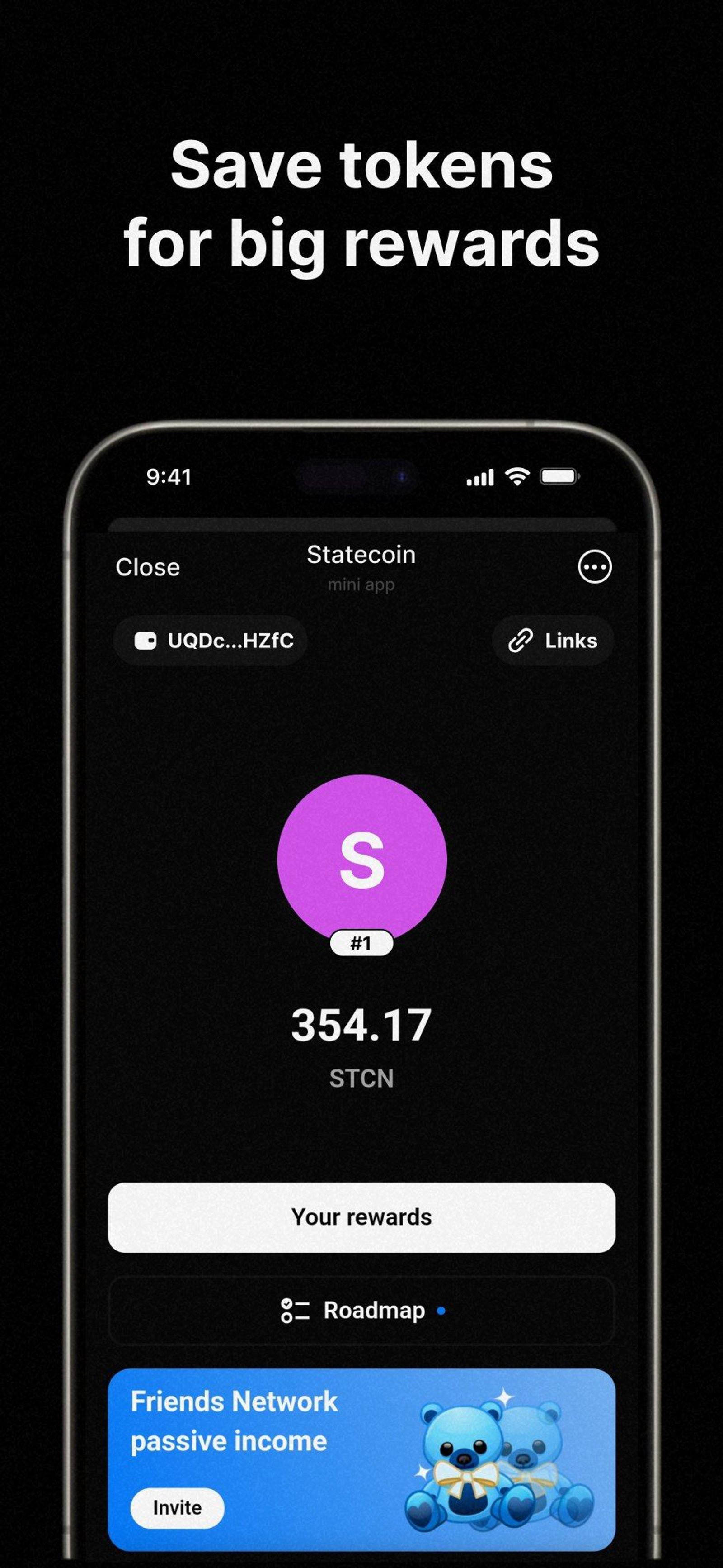 Statecoin в Телеграм — скриншот 2