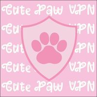 Cute Paw VPN Logo Telegram