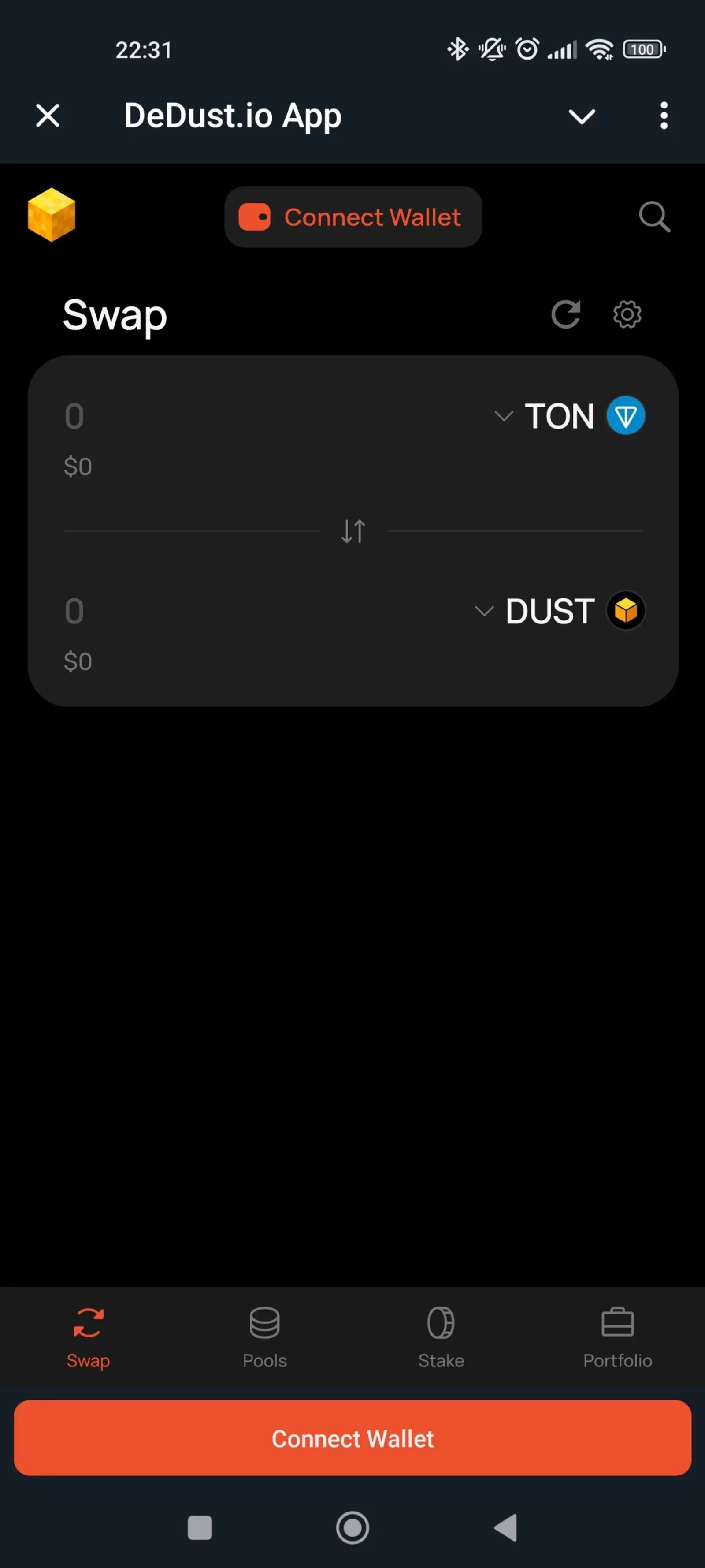 DeDust io Свап