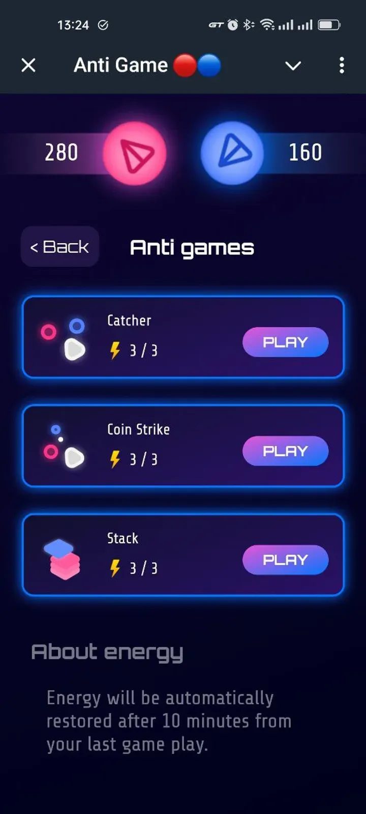 Anti Game 🔴🔵 Telegram Screenshot 2