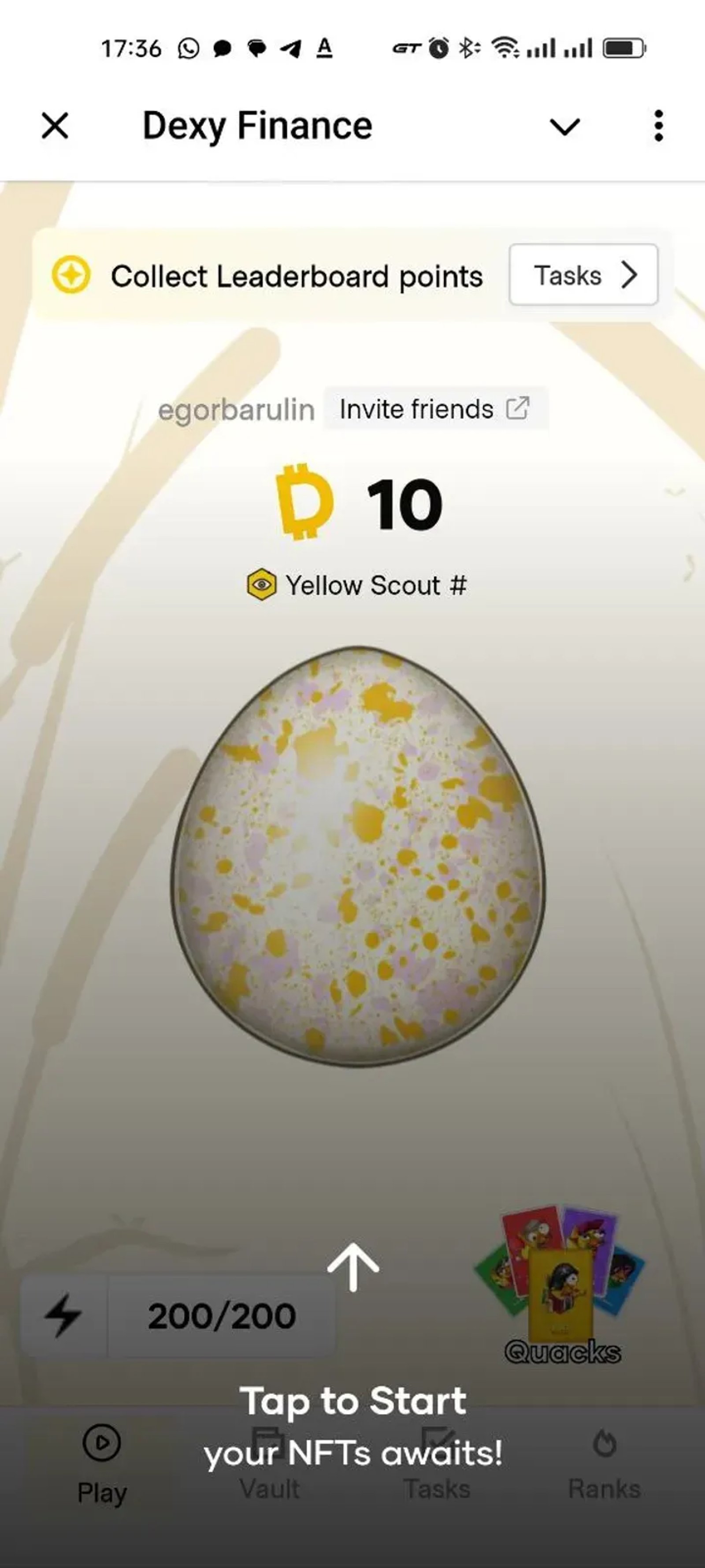 Dexy Finance в Телеграм — скриншот 5