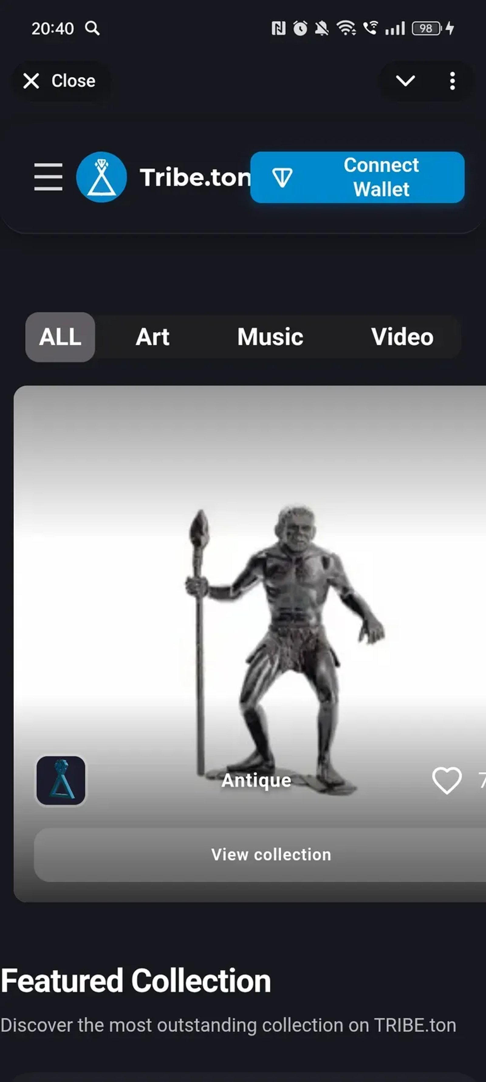 TRIBE TON APP в Телеграм — скриншот 1