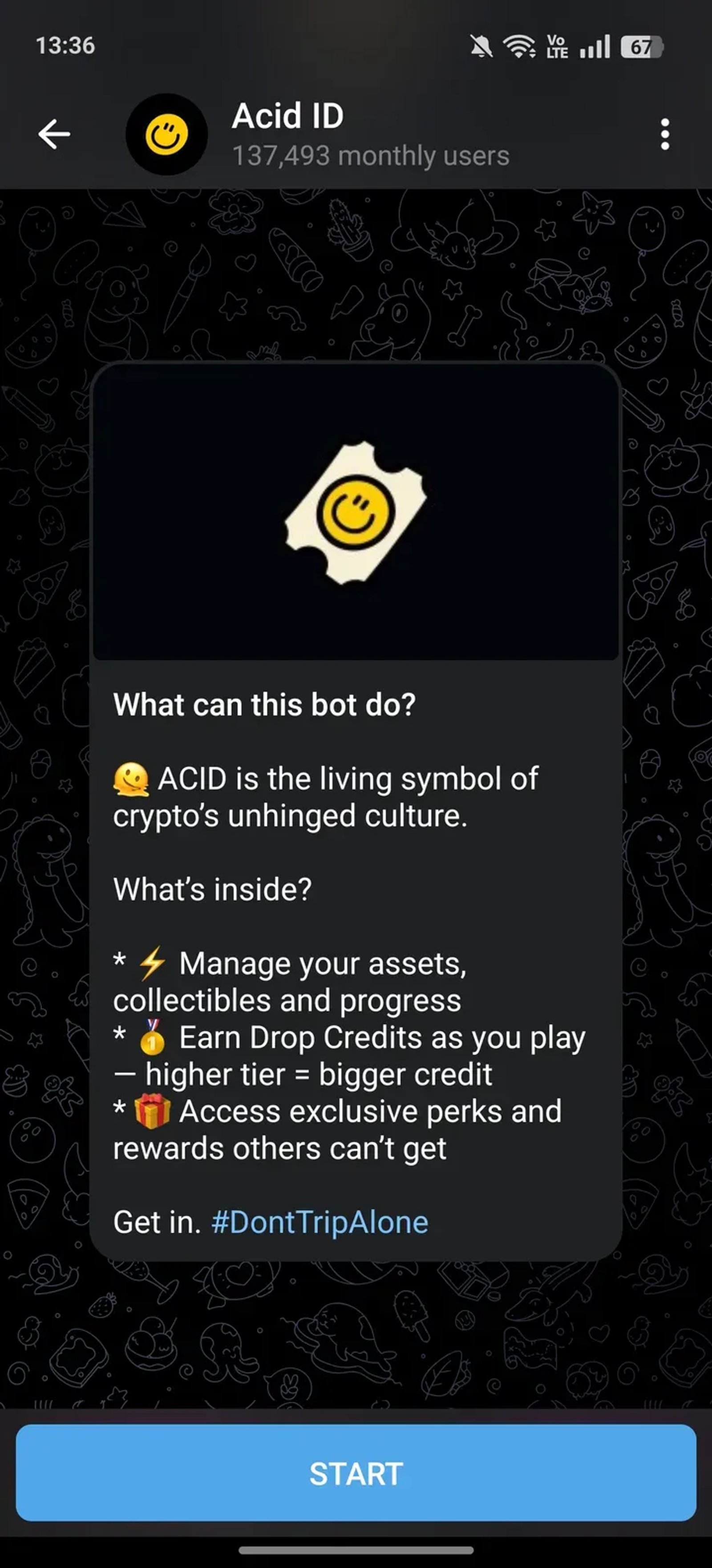 Acid ID Telegram Screenshot 2