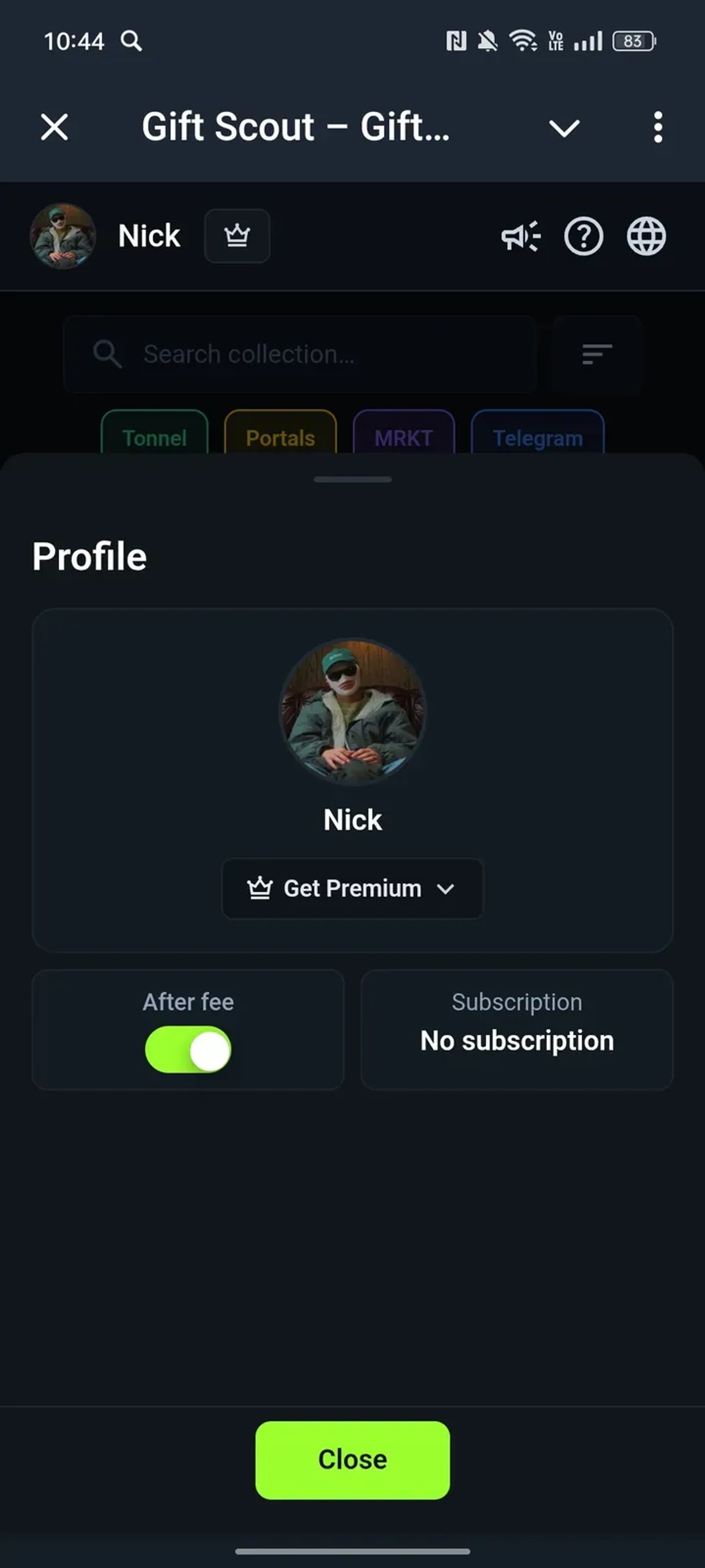 giftscout_bot Telegram Screenshot 3