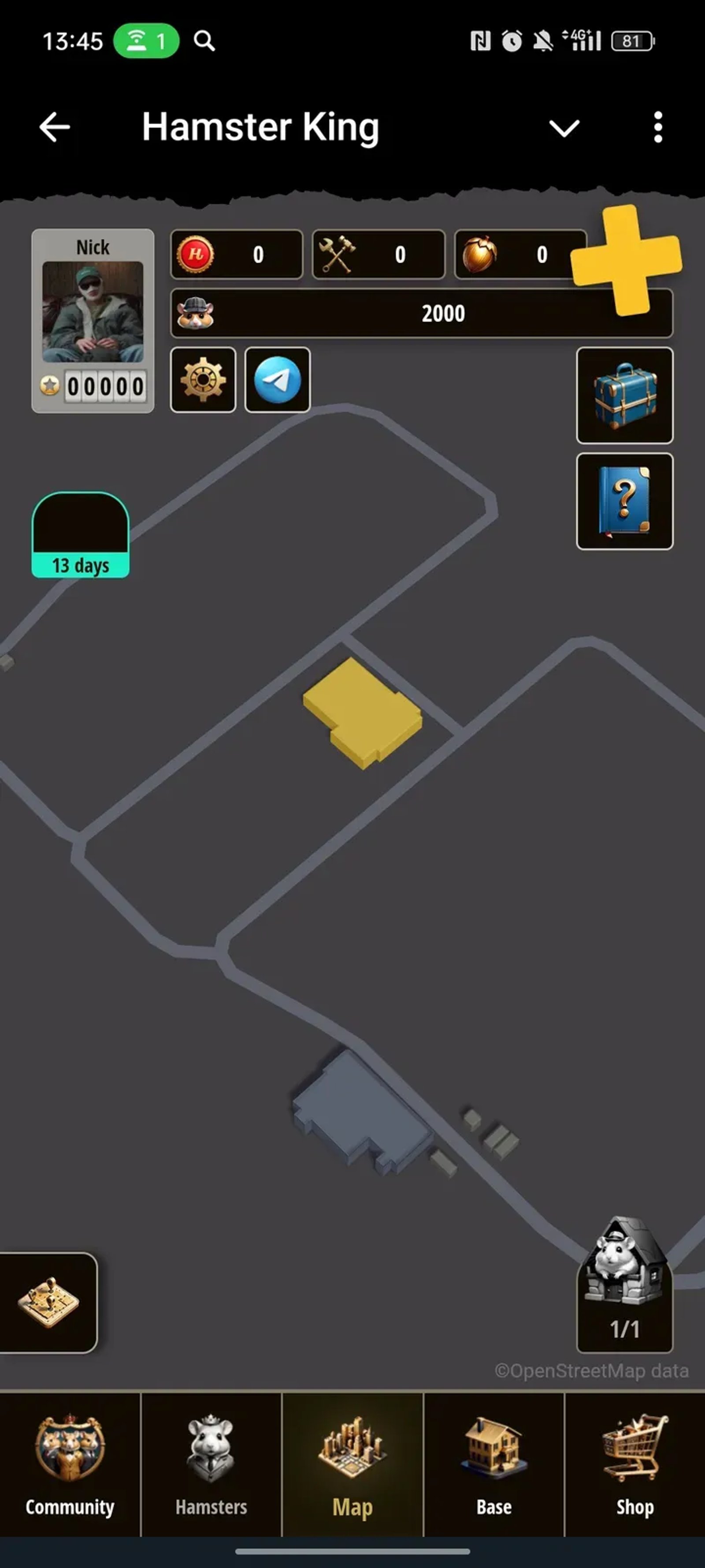 Hamster King в Телеграм — скриншот 1