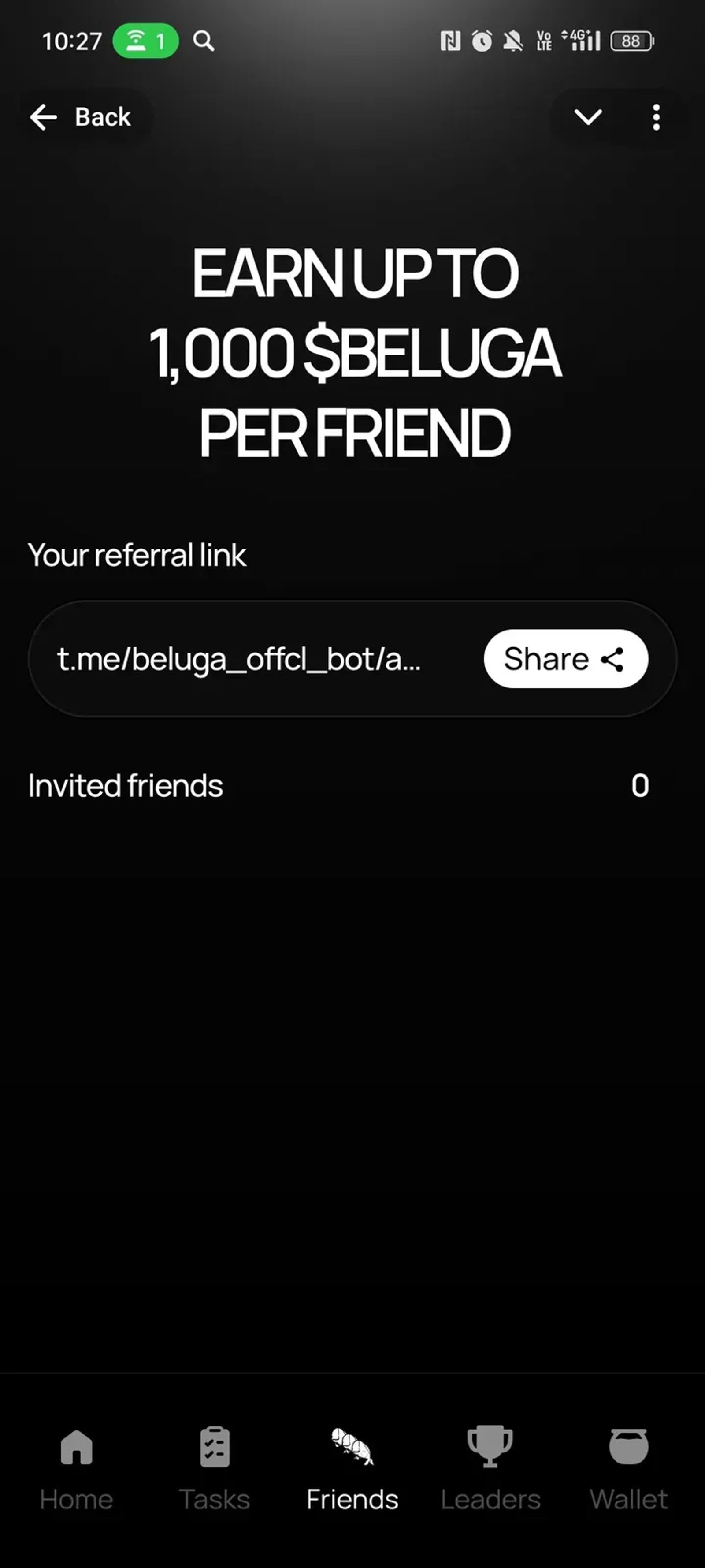BELUGA в Телеграм — скриншот 3