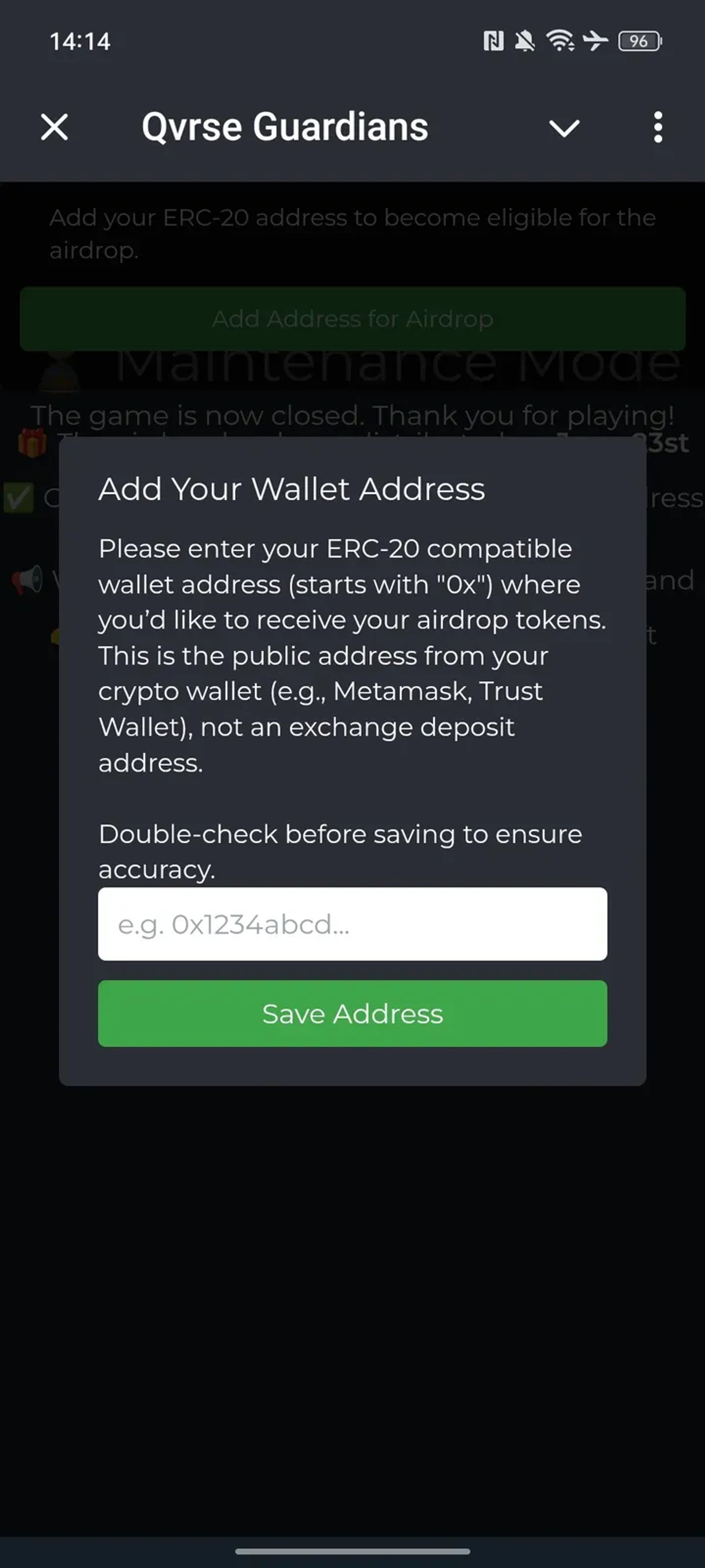 Qvrse Guardians Telegram Screenshot 2