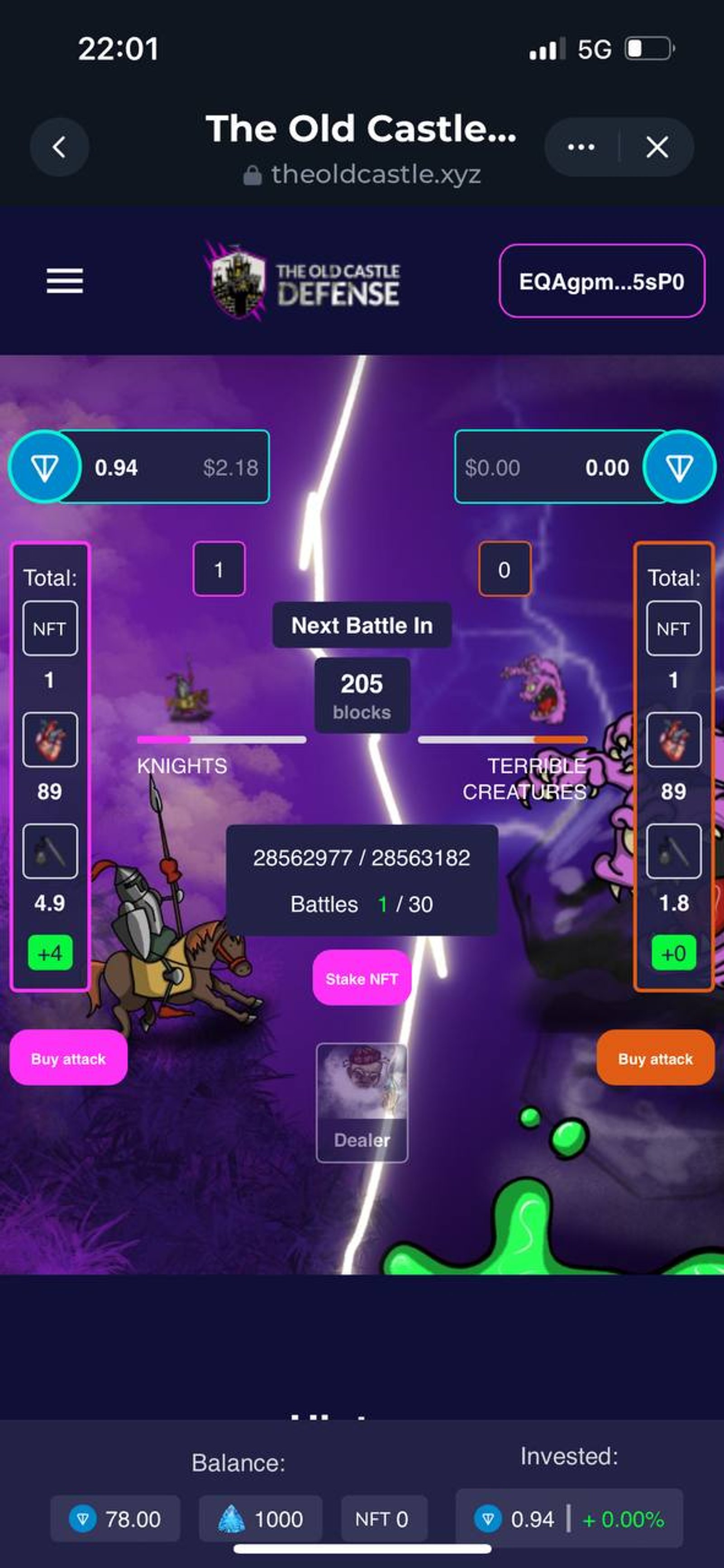 The Old Castle Defense в Телеграм — скриншот 1