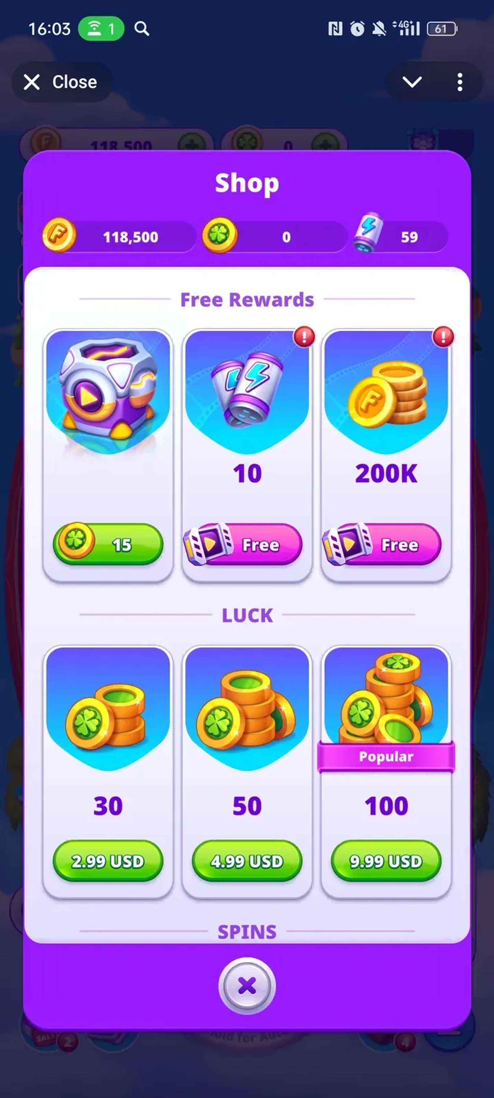 LuckyVerse 🍀 в Телеграм — скриншот 4