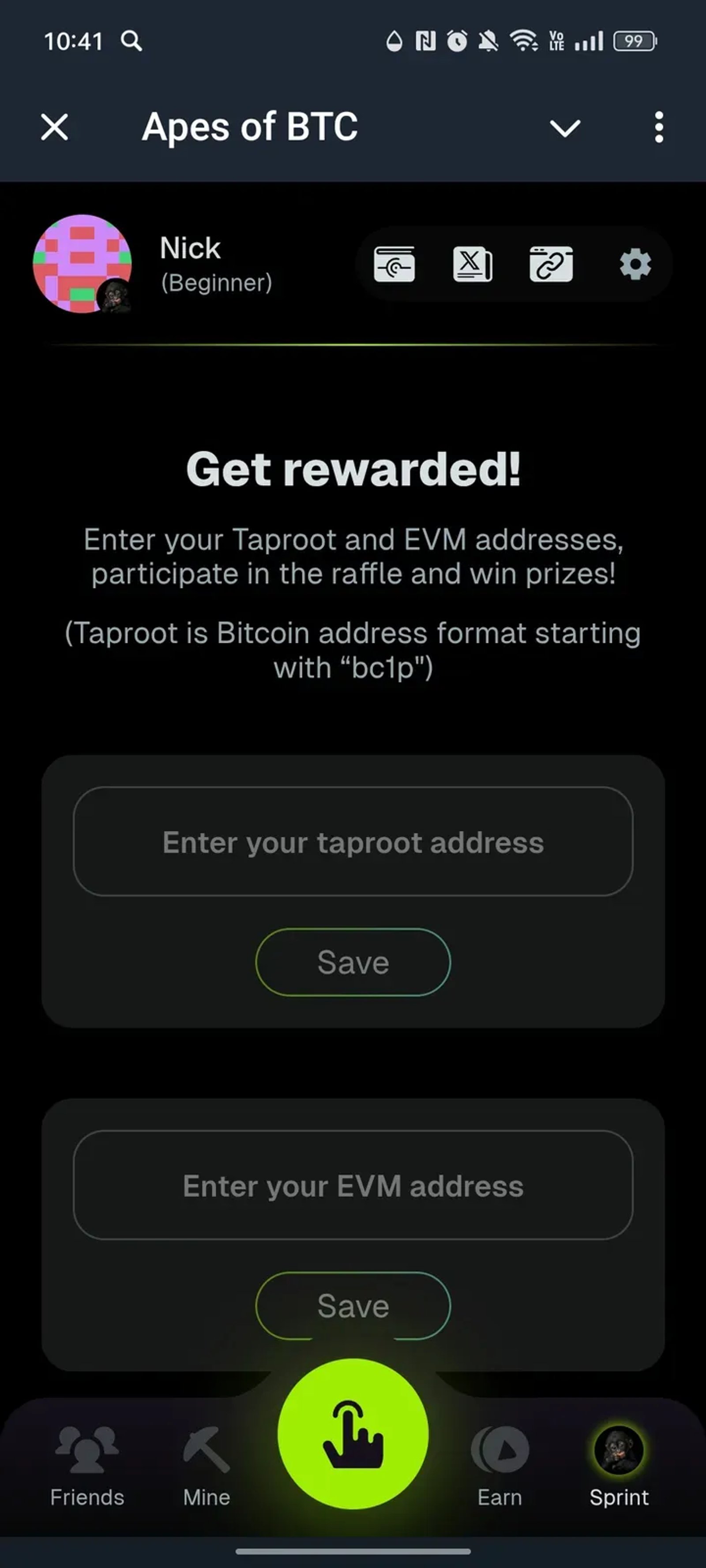 Apes of BTC в Телеграм — скриншот 4