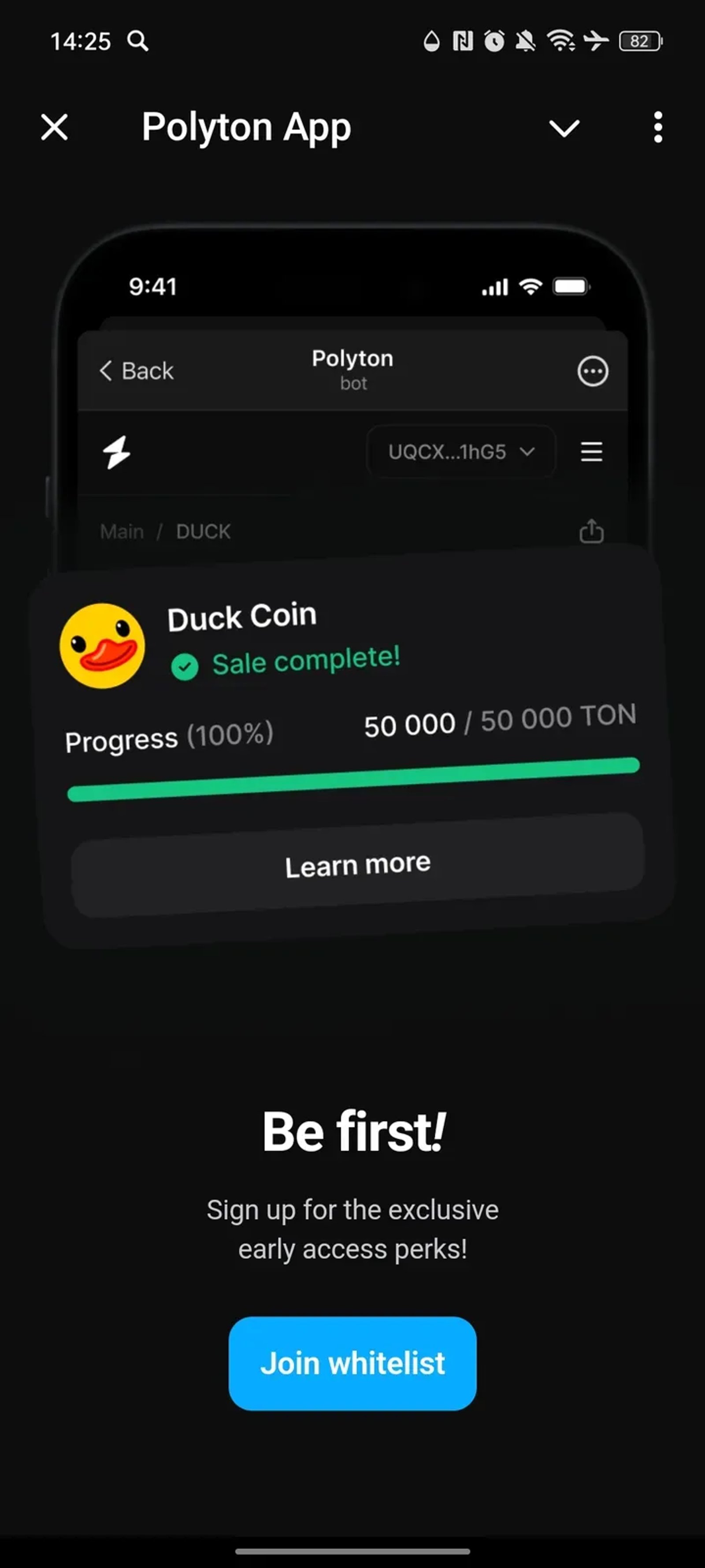 SODA APP Telegram Screenshot 1