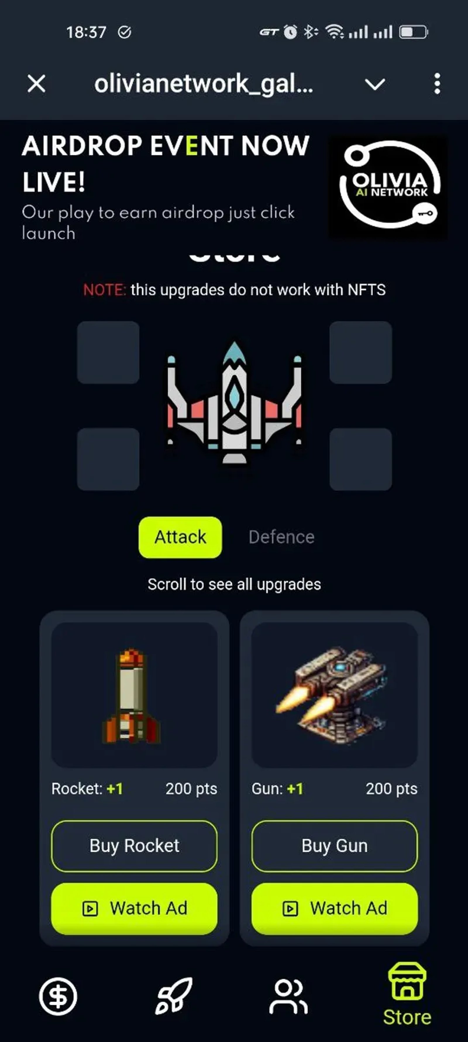 olivianetwork_galaxy_blaster в Телеграм — скриншот 1