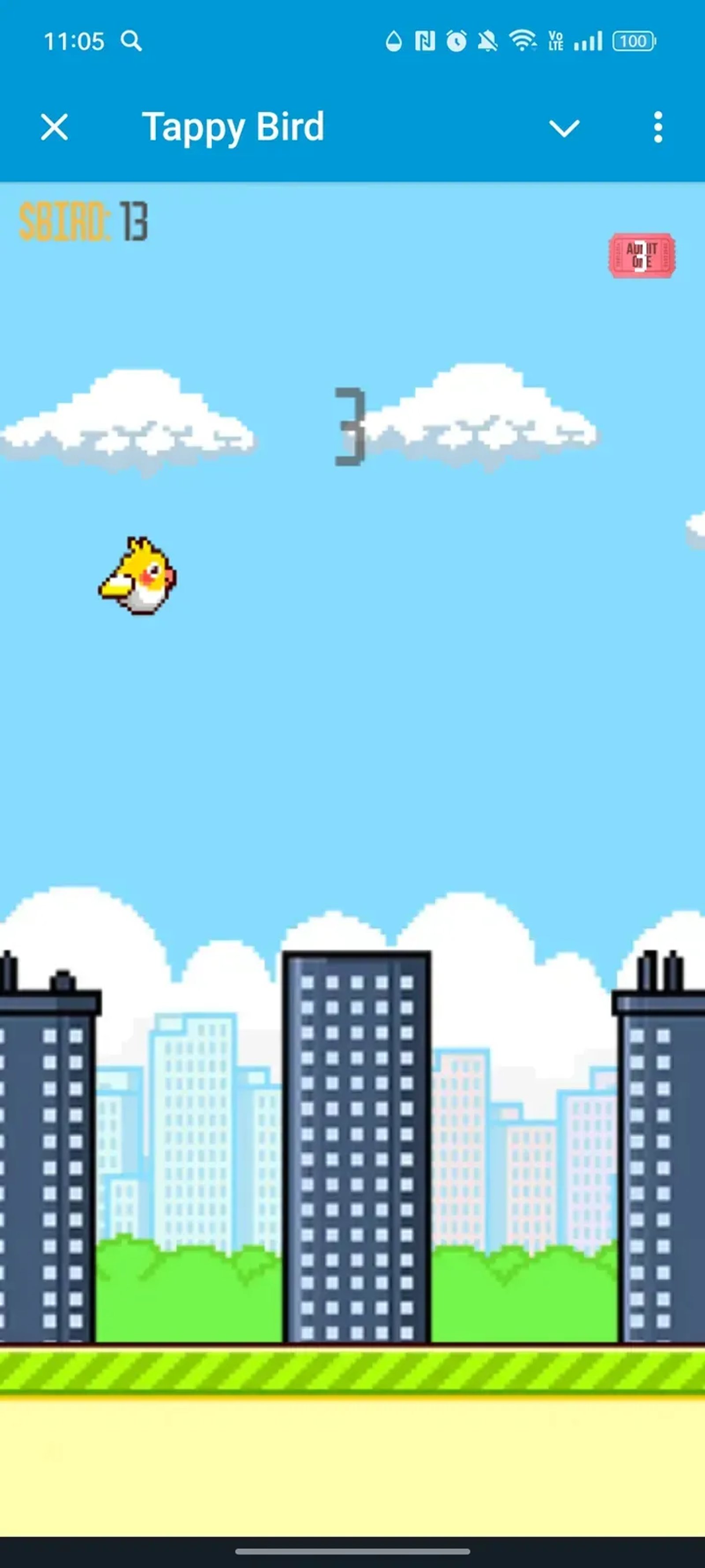 Tappy Bird в Телеграм — скриншот 2