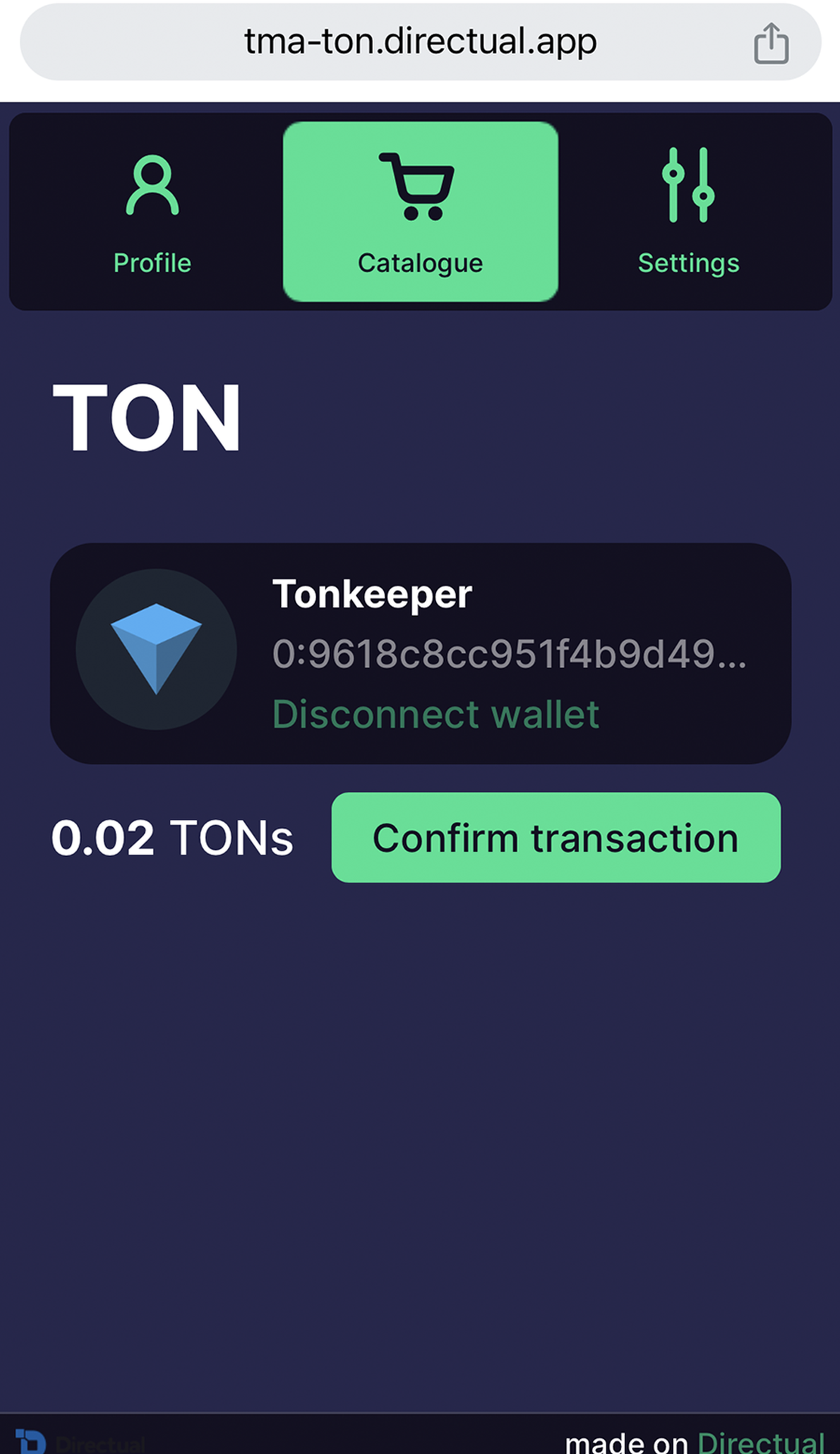 Directual no-code в Телеграм — скриншот 2