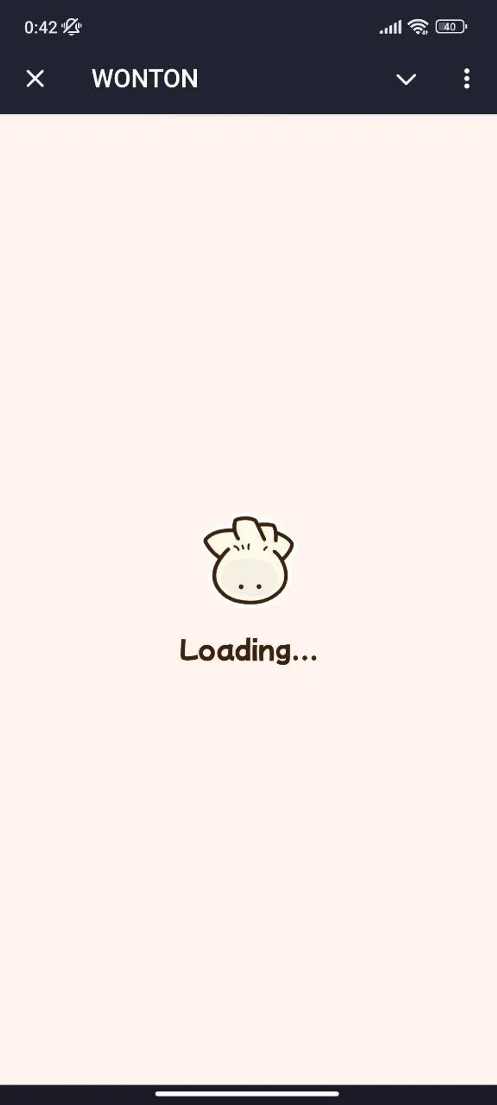 WONTON Загрузка