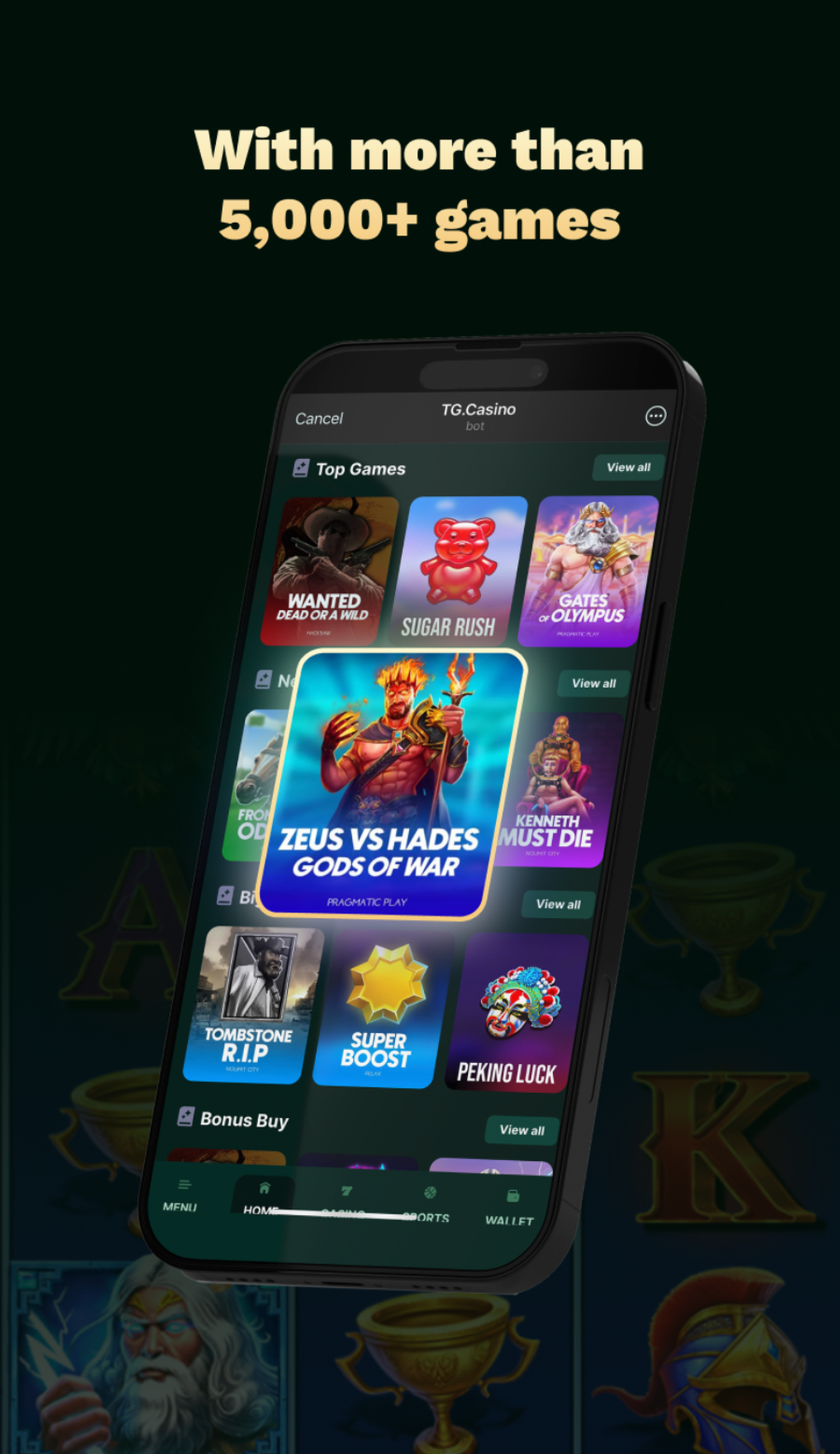 TG.Casino в Телеграм — скриншот 5